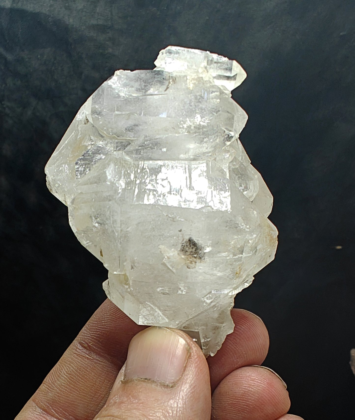 Natural faden quartz crystal 74 grams