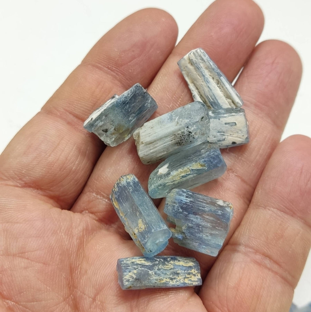 Aquamarine crystals lot 73 grams