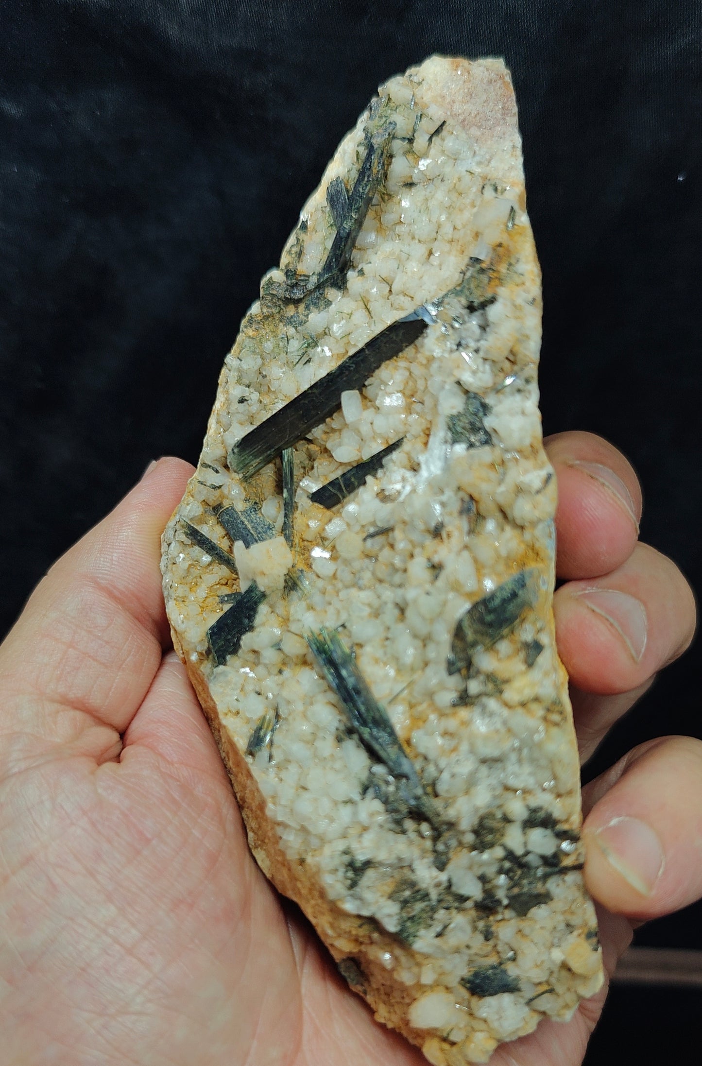Natural aegirine crystals on matrix specimen 284 grams
