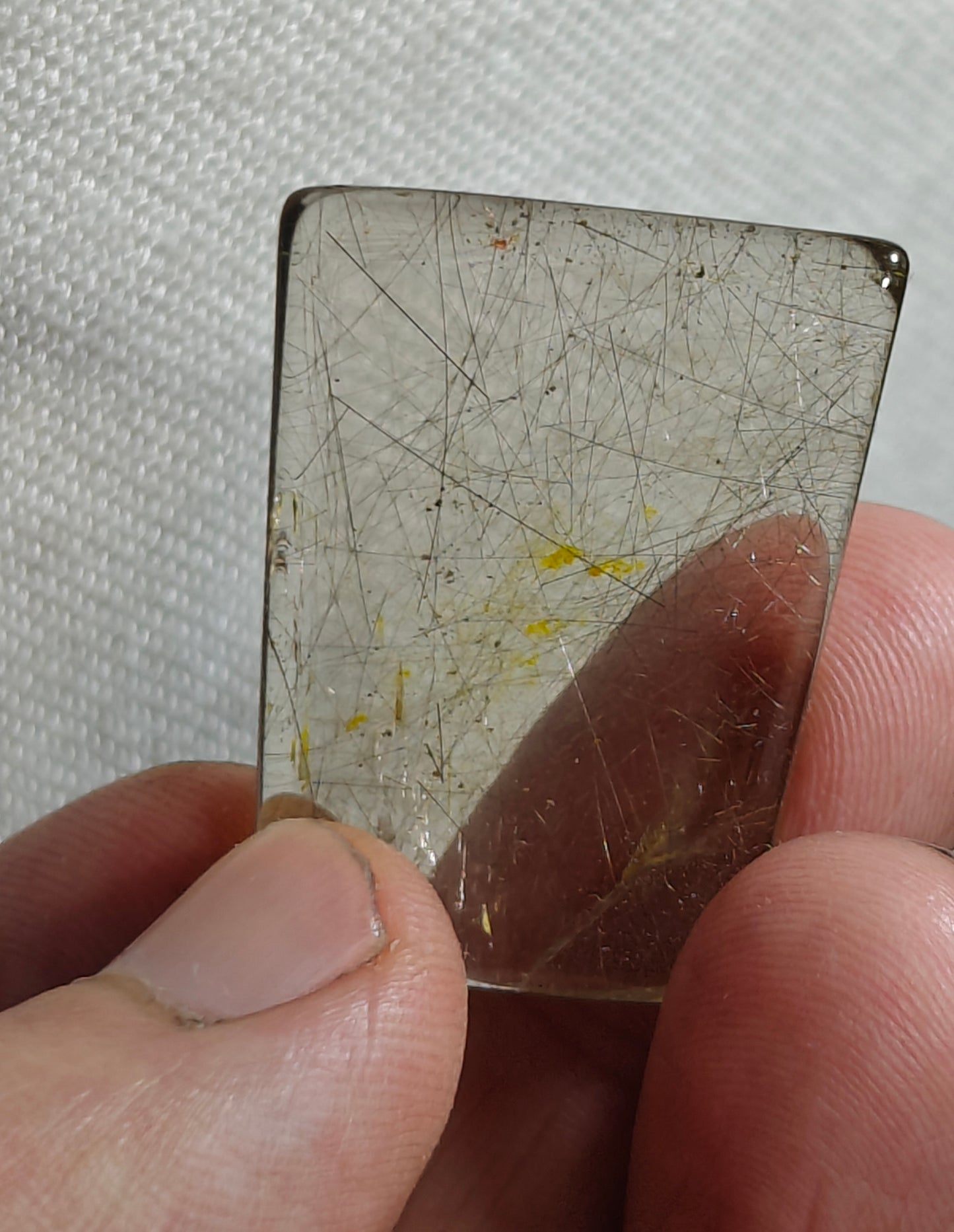 Rutiles included polished quartz 11 grams