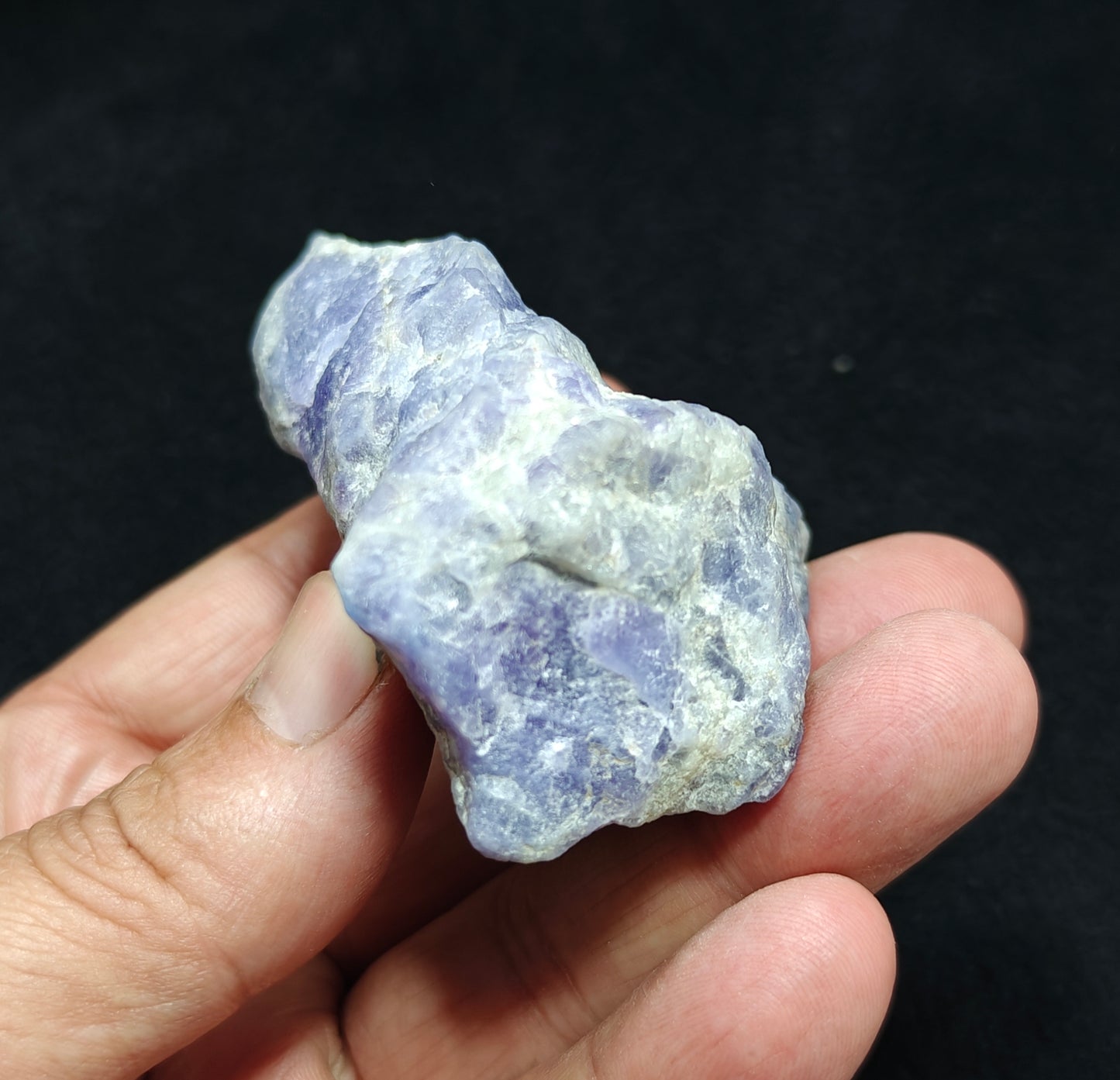 An amazing specimen hackmanite on matrix highly Tenebrescent 145 grams