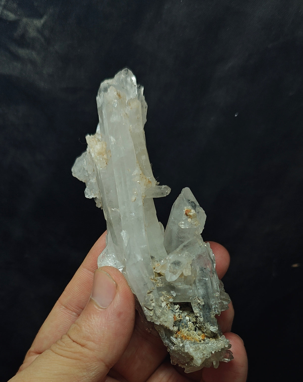 Chlorite Quartz Crystals cluster 135 grams