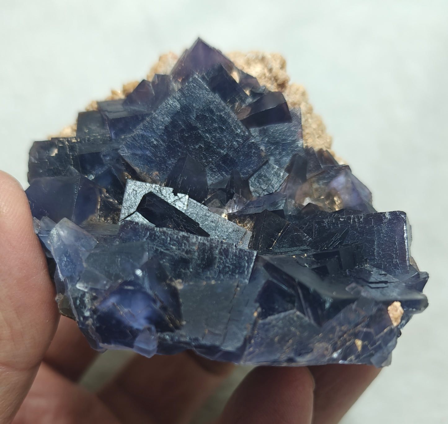 Dark purple Fluorite specimen 259 grams