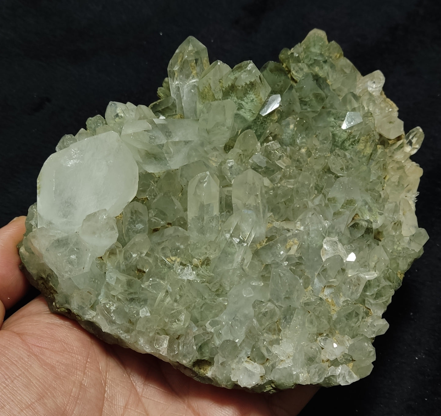 Chlorite Quartz cluster 512 grams