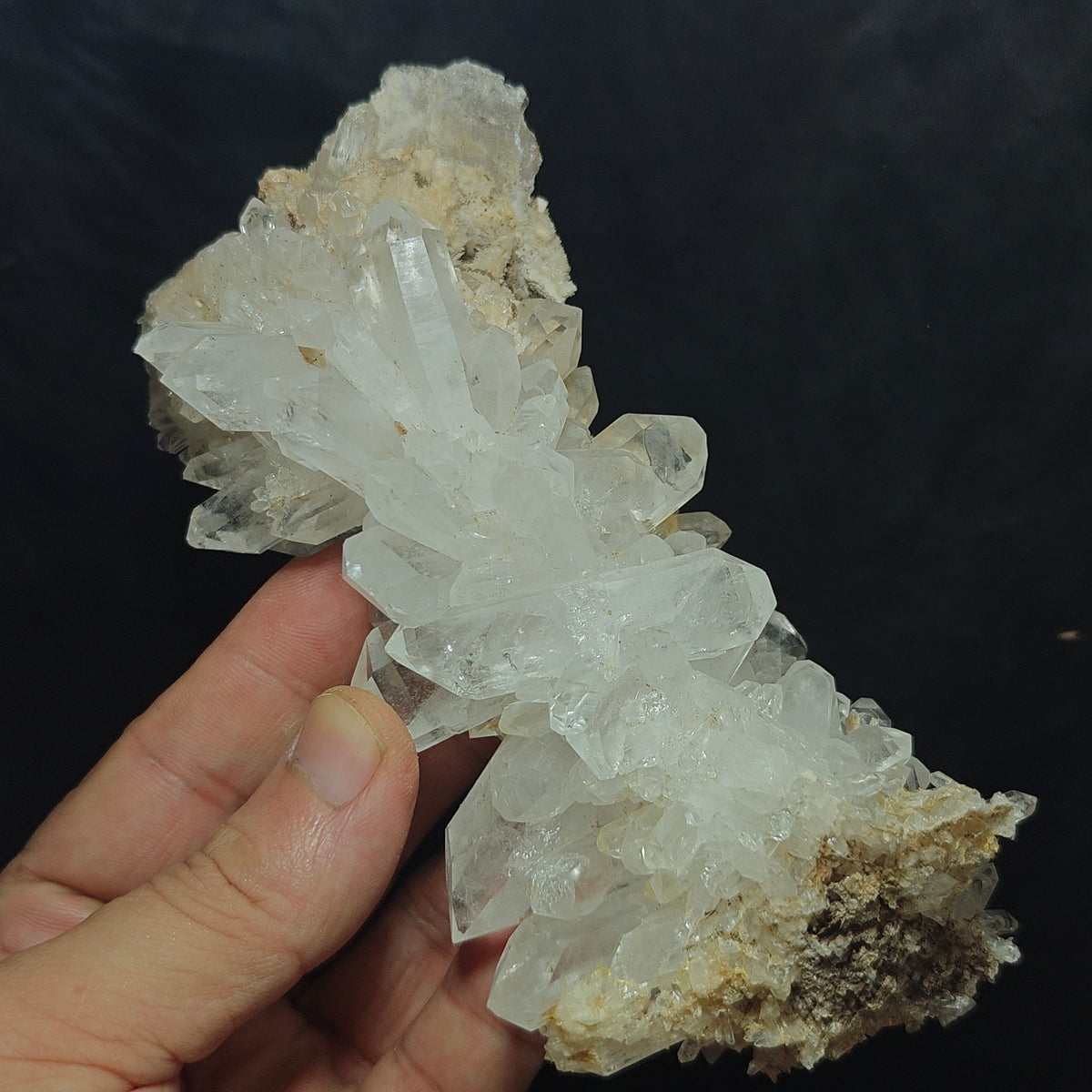 Natural Faden Quartz Cluster 400 grams
