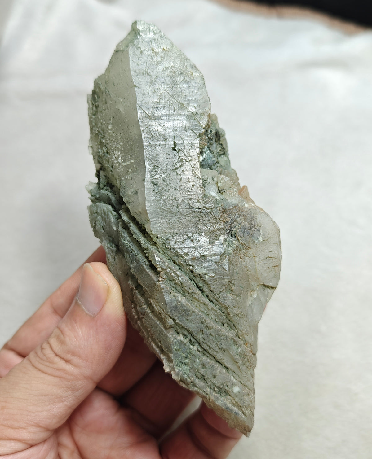 Natural Chlorite Quartz crystal 257 grams