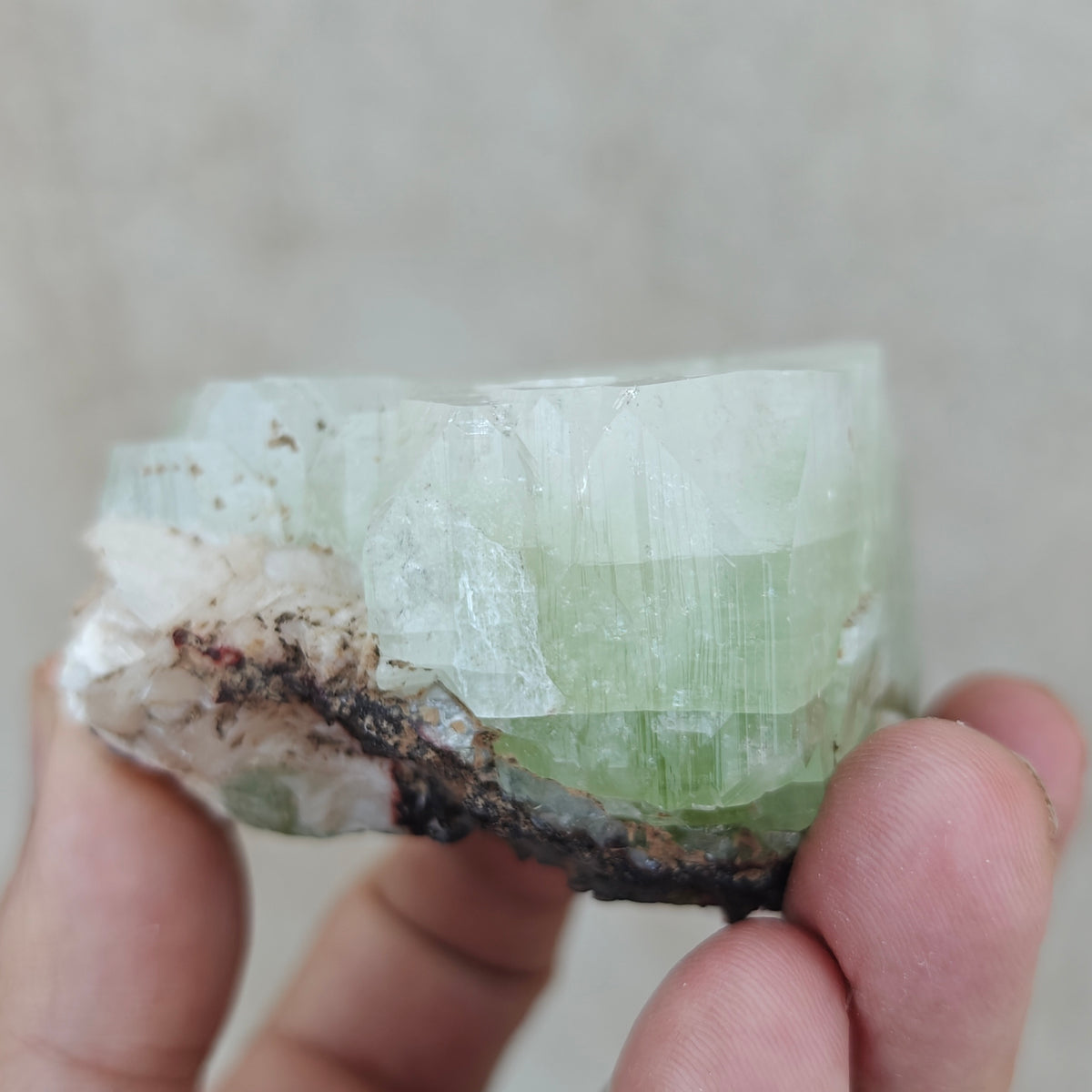 Apophyllite with associated stilbite 237 grams