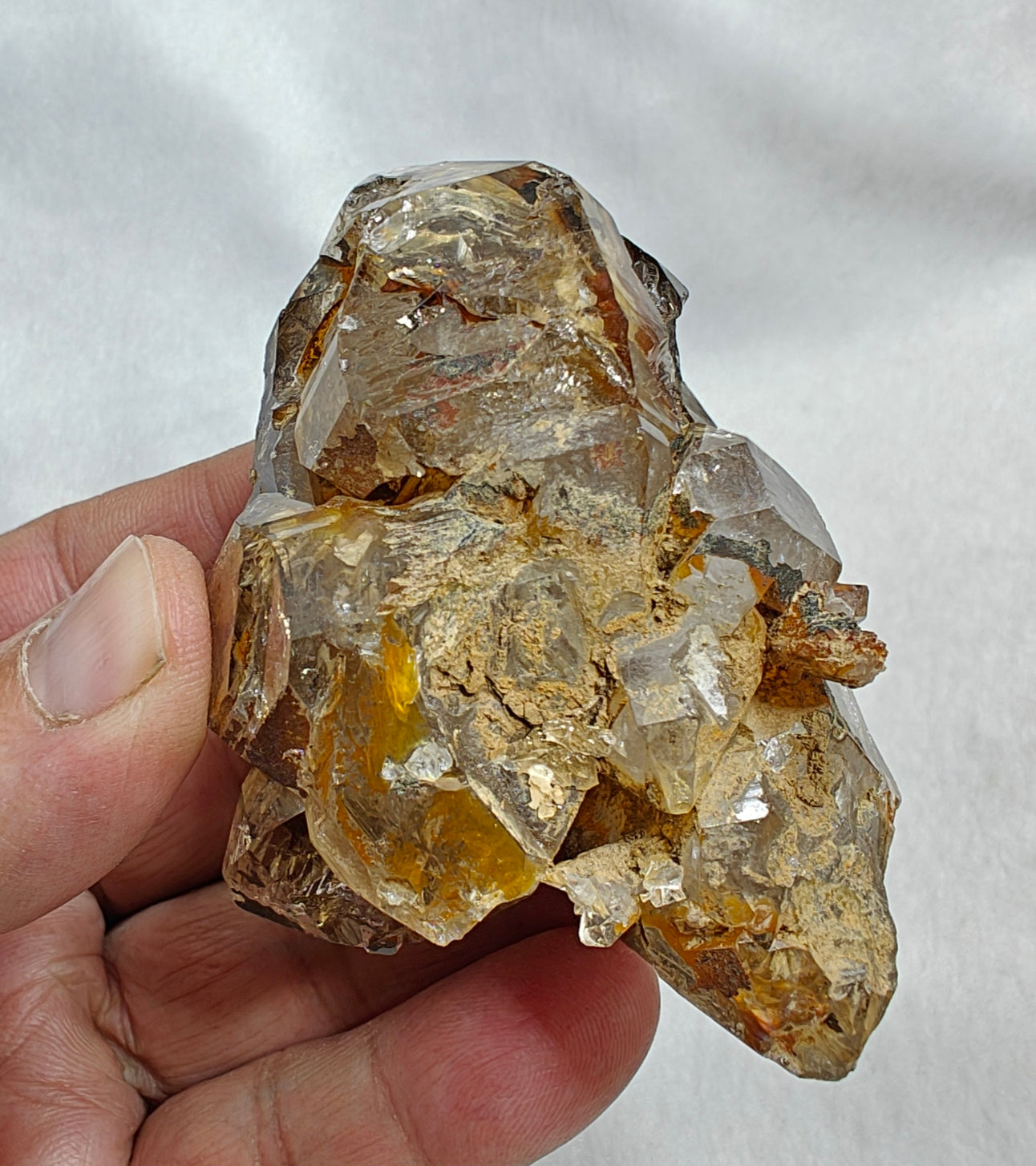 Natural skeletal quartz cluster 161 grams