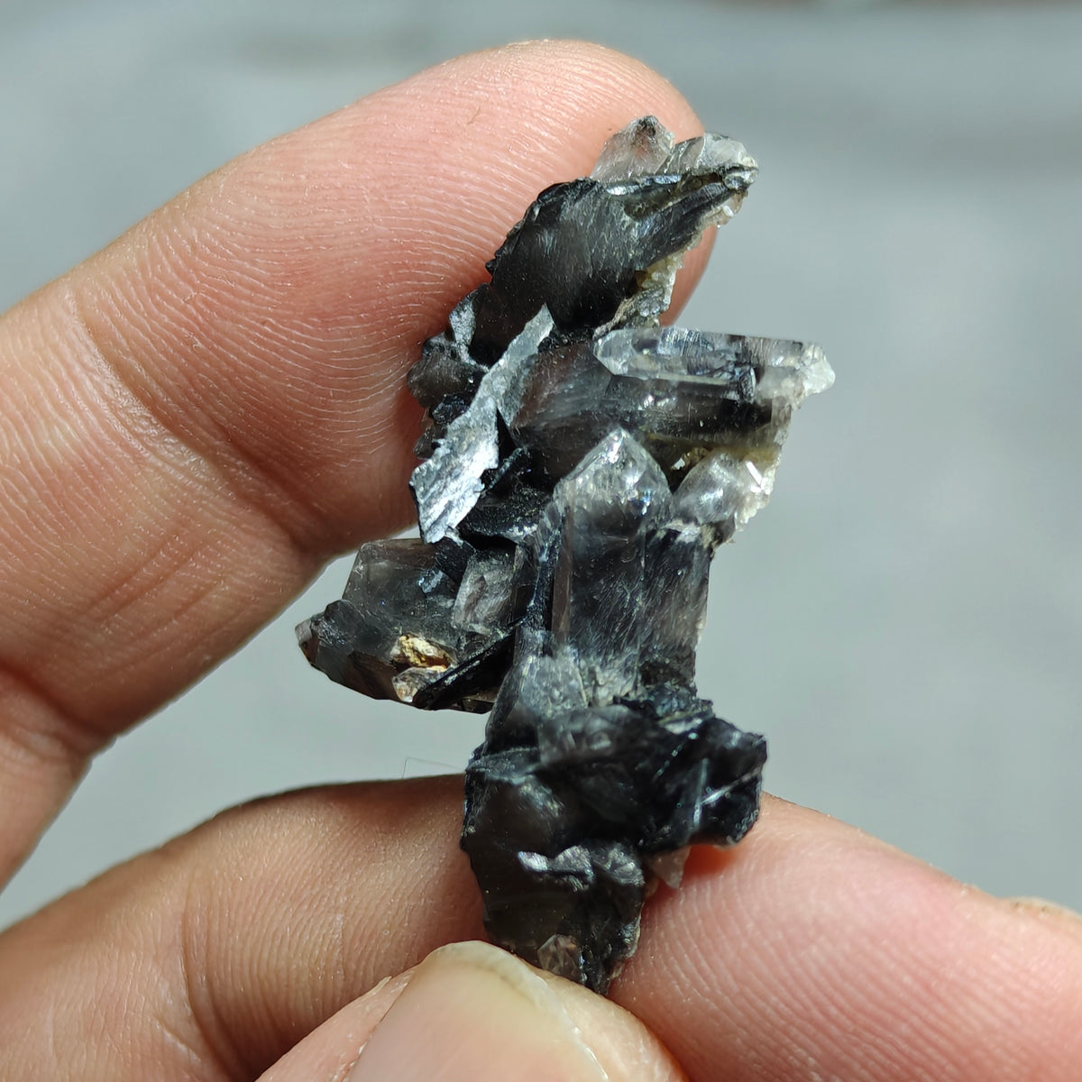 Brookite Quartz thumbnail cluster 6 grams