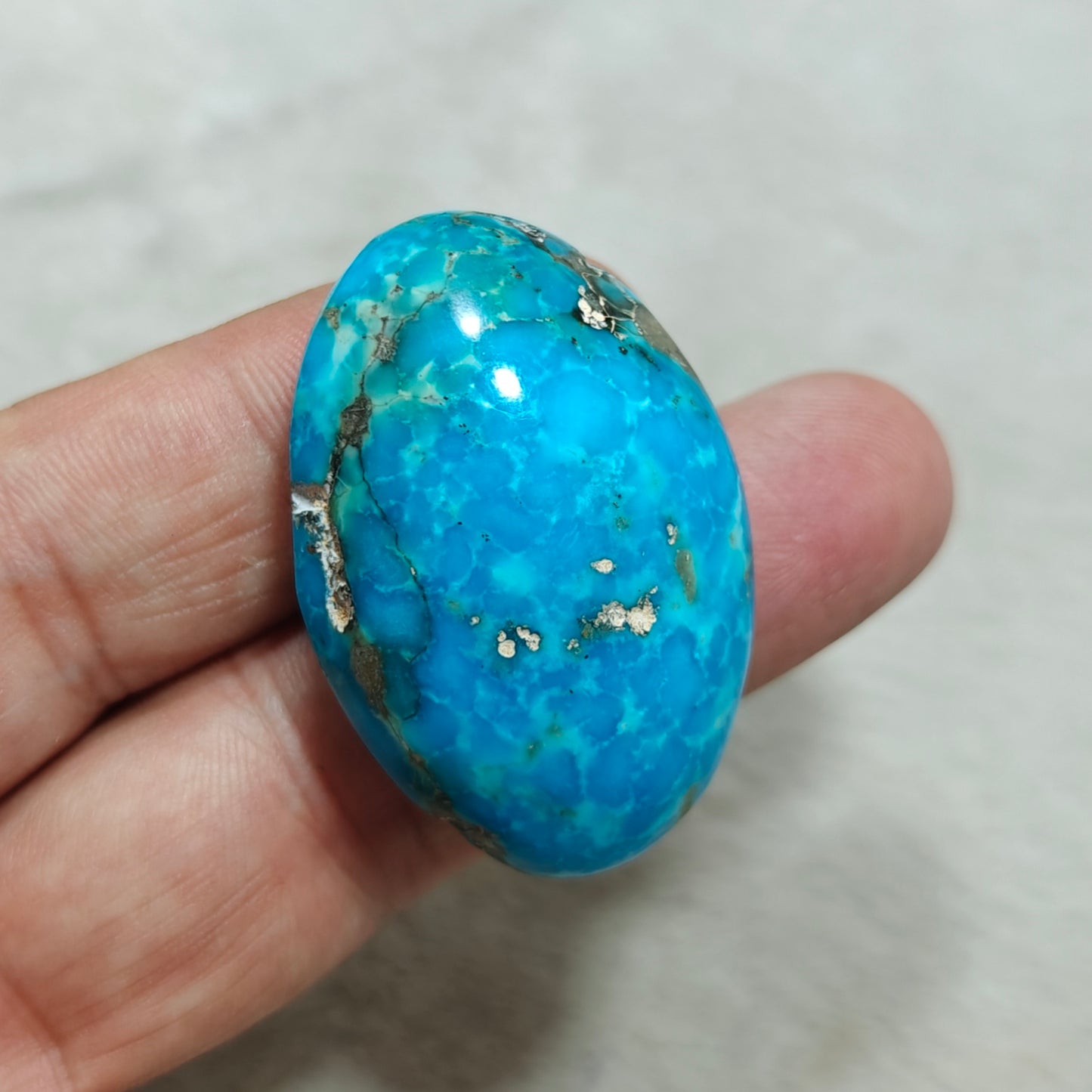 natural stabilized turquoise cabochon 26 grams