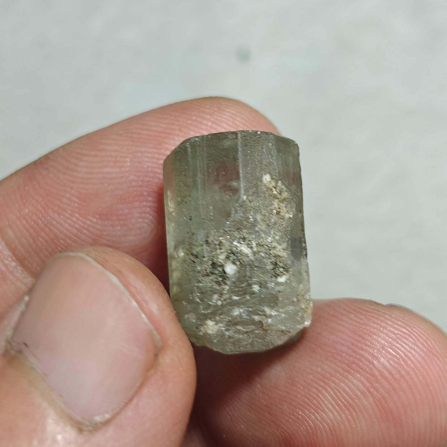 Natural green apatite crystal 7 grams