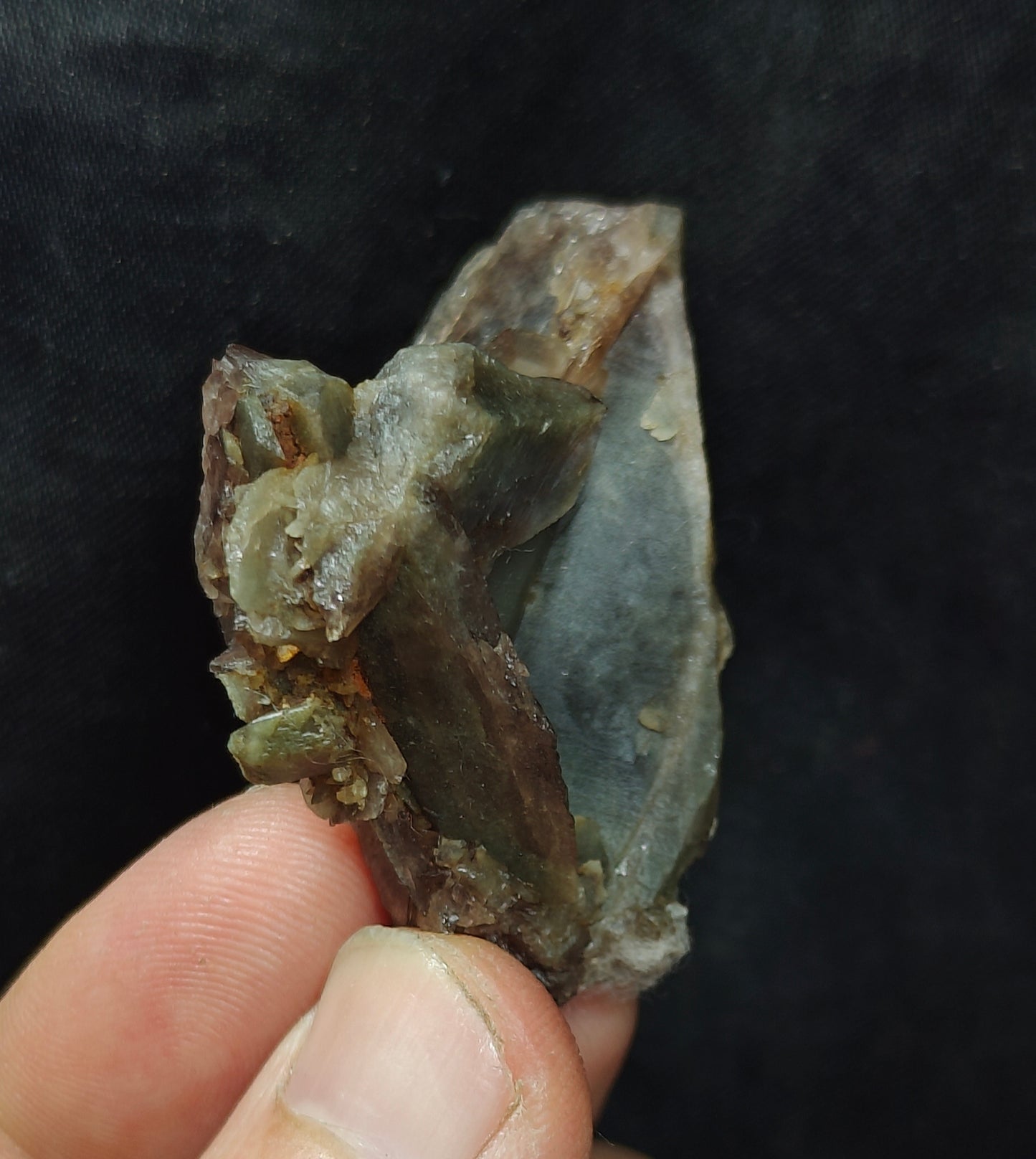 Axinite crystal cluster 38 grams