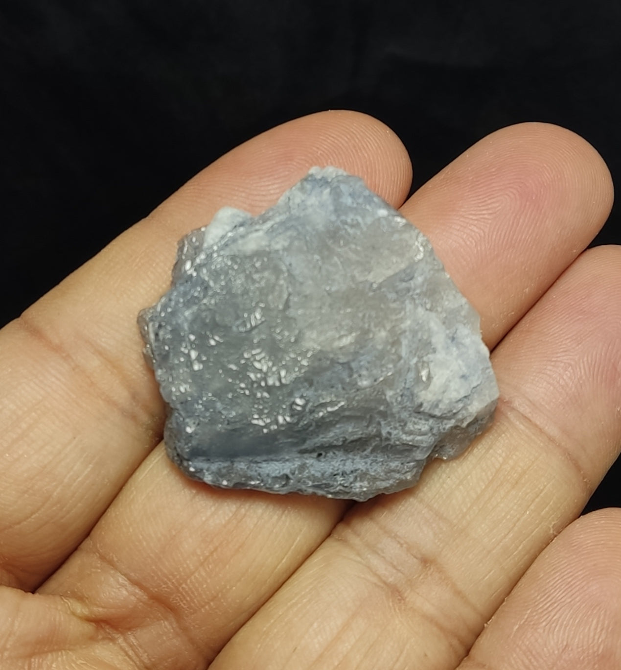 Natural Terminated Indicolite Blue Quartz Crystal 16 grams