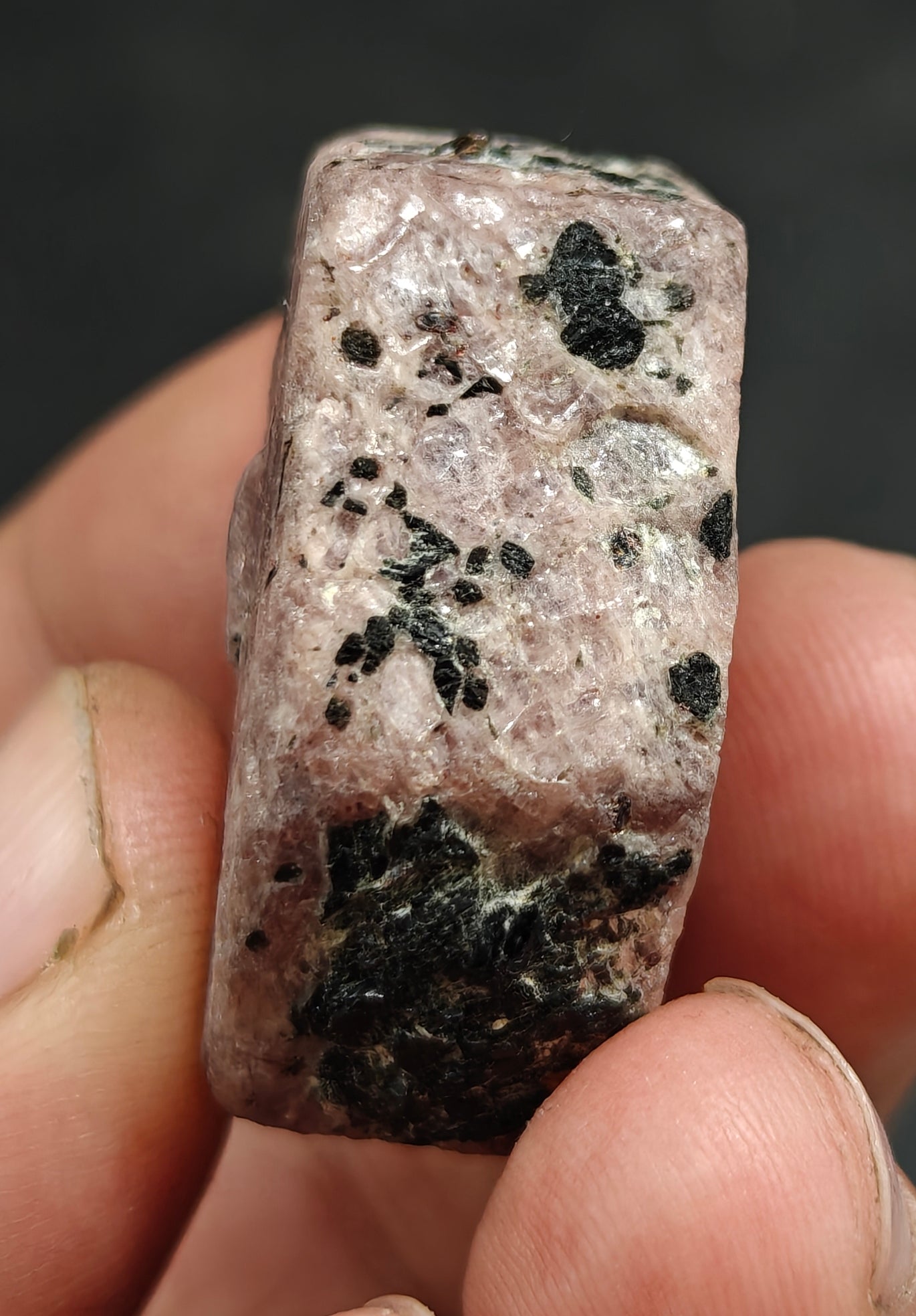 Natural hexagonal ruby corundum crystal 50 grams