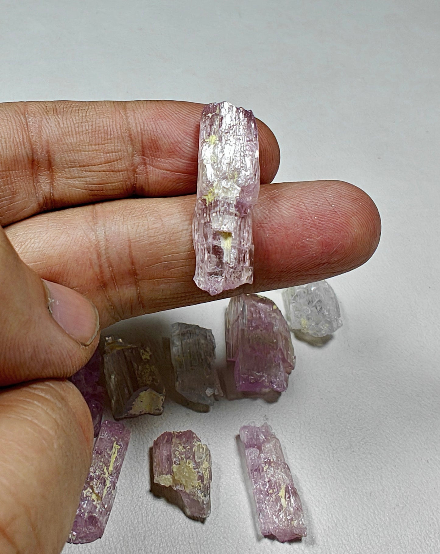 Natural Etched Spodumene (Kunzite Variety) Crystals – Kunar, Afghanistan