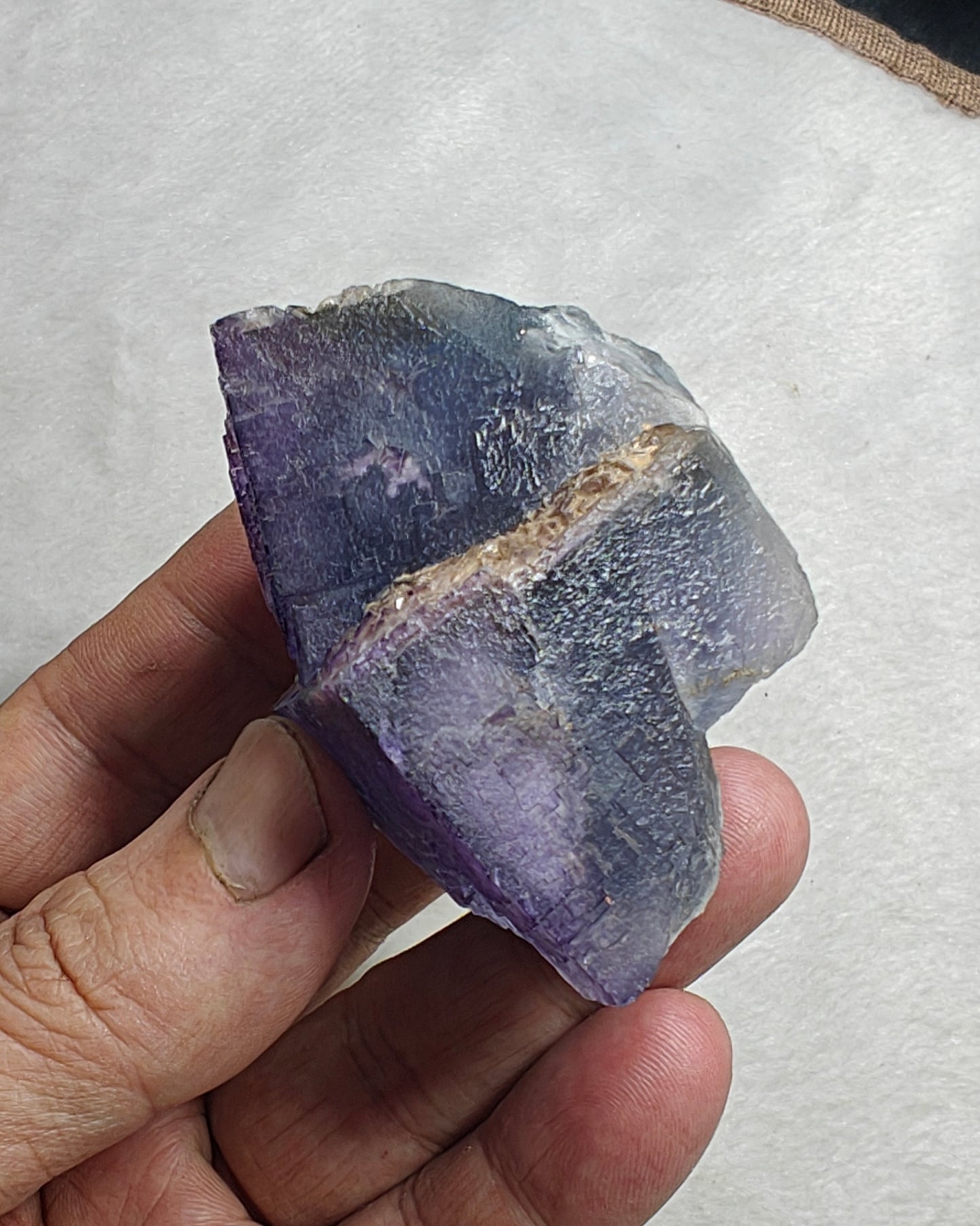Natural Purple Fluorite with blueish zoning 190 grams