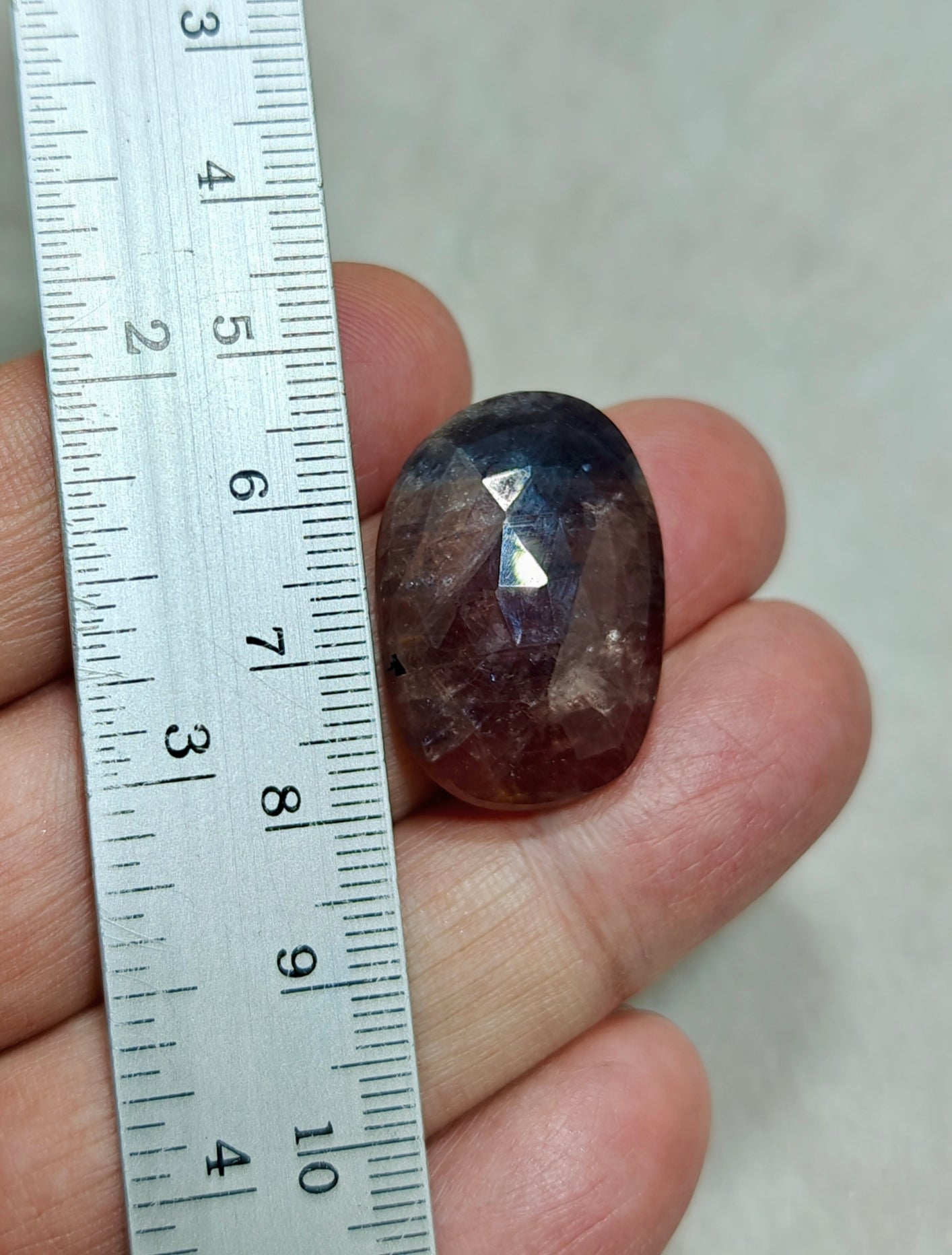 Single beautiful rose cut sapphire gem 42 carats