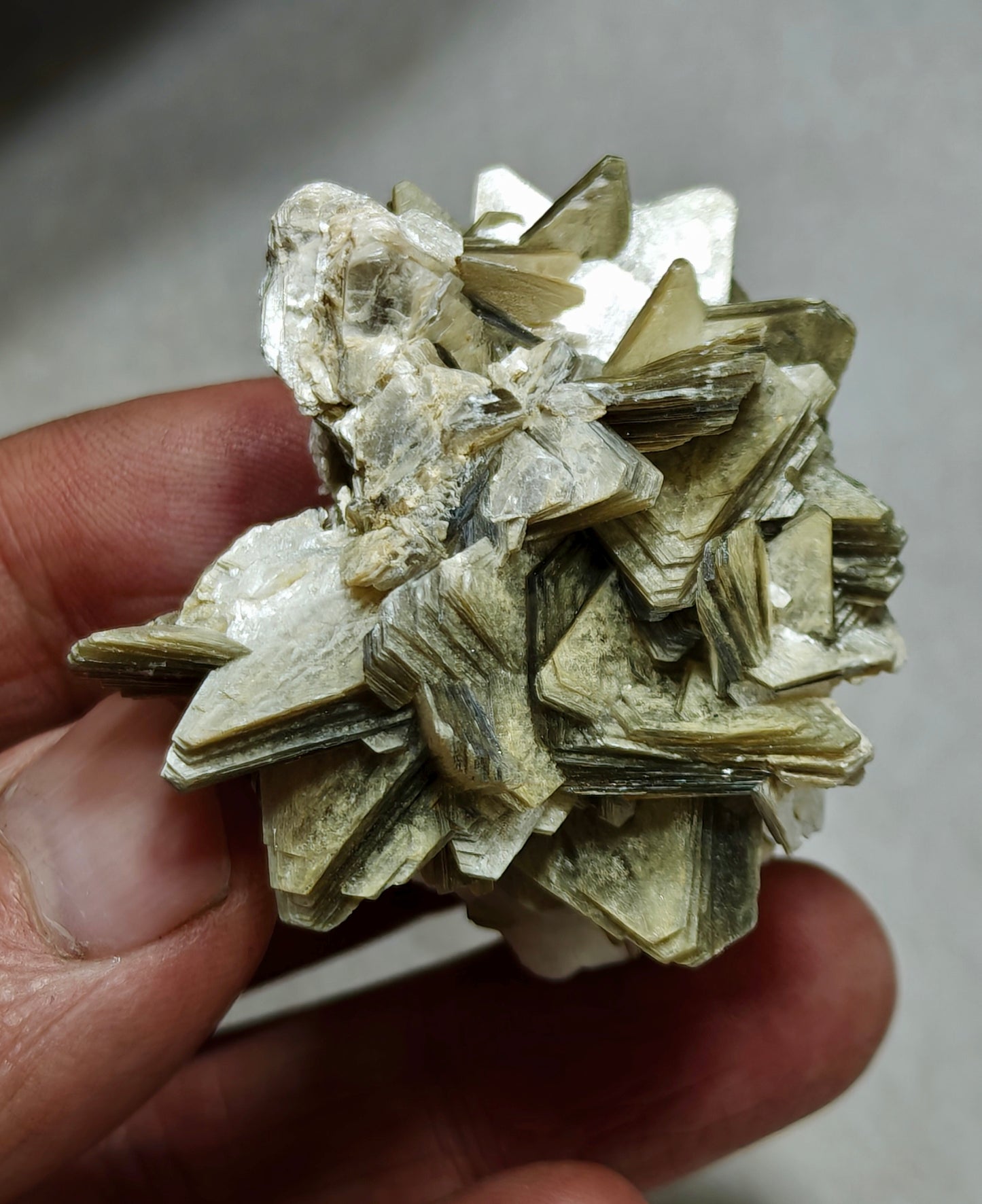 An Aesthetic Natural specimen of combination of Albite, Schorl, and Muscovite 54 grams
