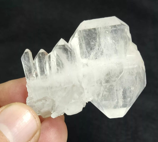 An aesthetic specimen of terminated faden Quartz crystal 48 grams