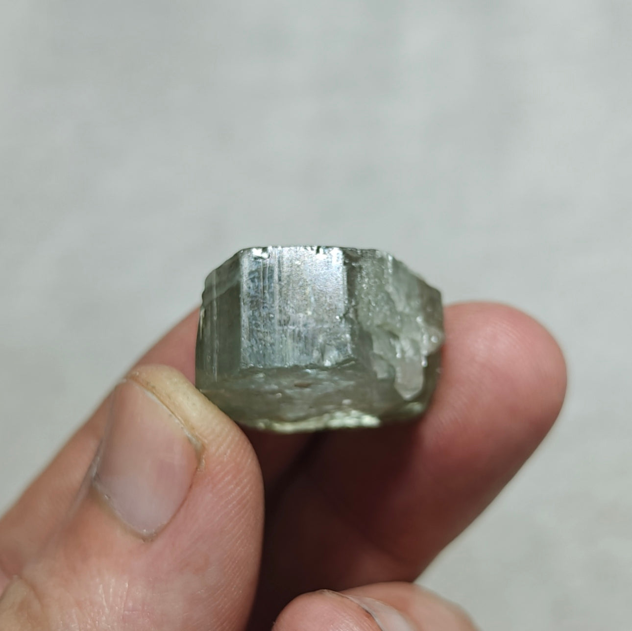 Natural green apatite crystal 14 grams