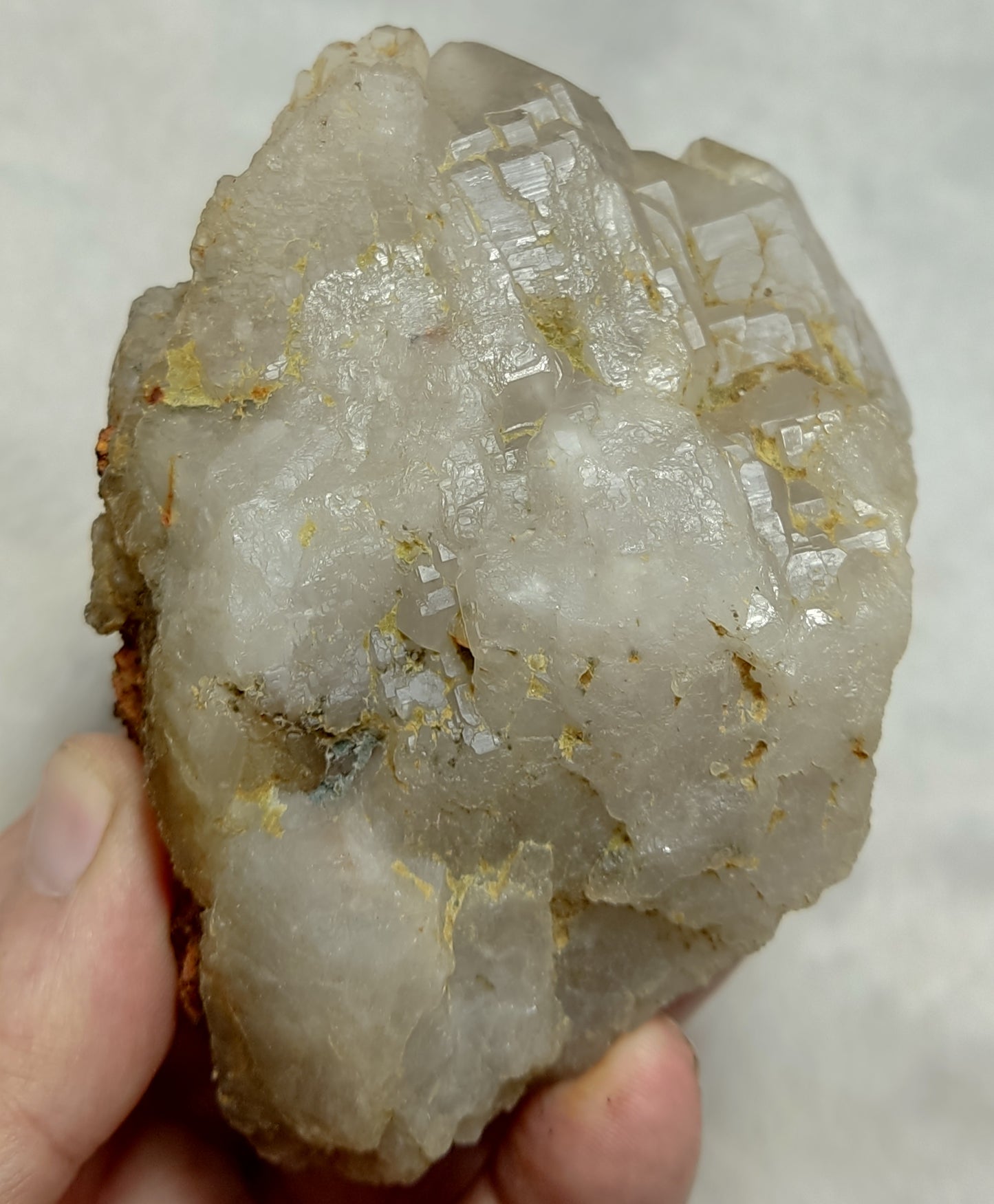 Natural Quartz Crystal Floater Formation Healed Natural Patterns 569 grams