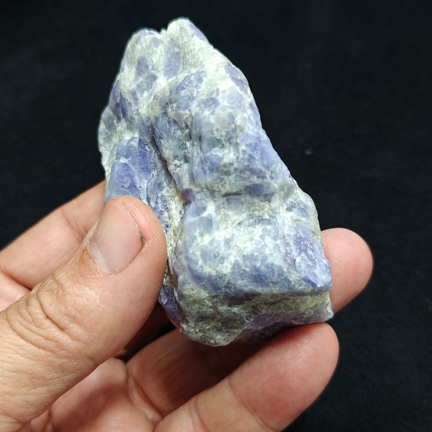 An amazing specimen hackmanite on matrix highly Tenebrescent 145 grams