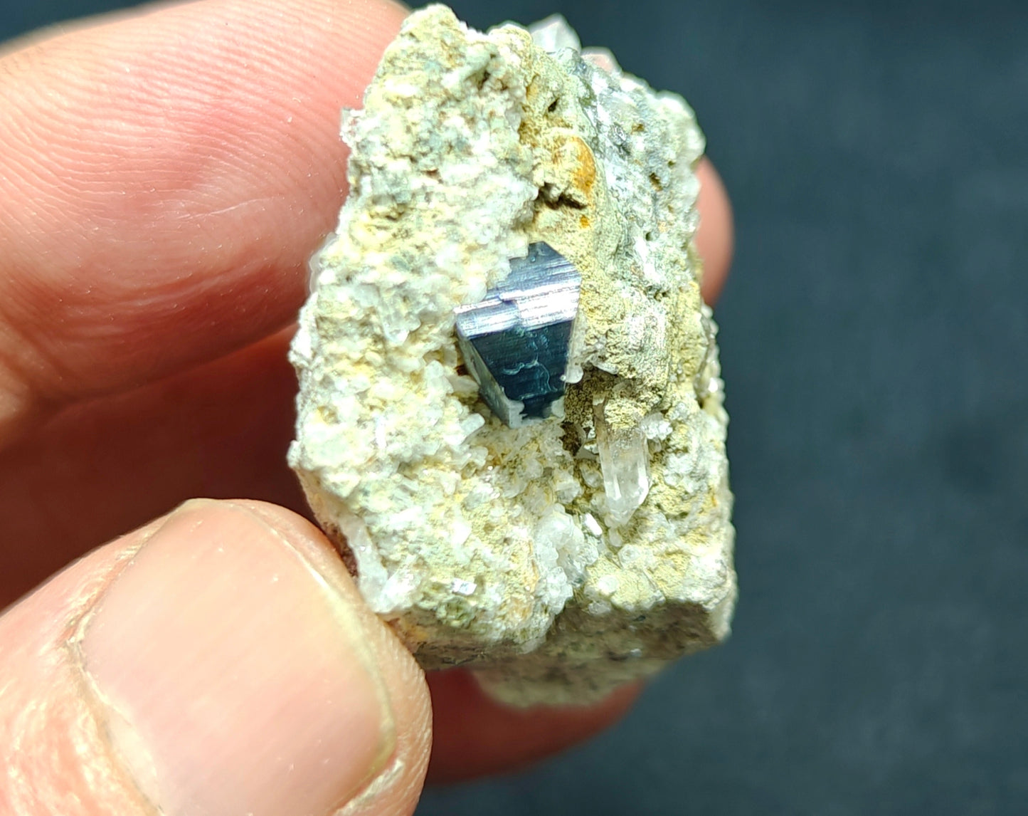 Anatase Crystal with chlorite quartz on matrix 29 grams