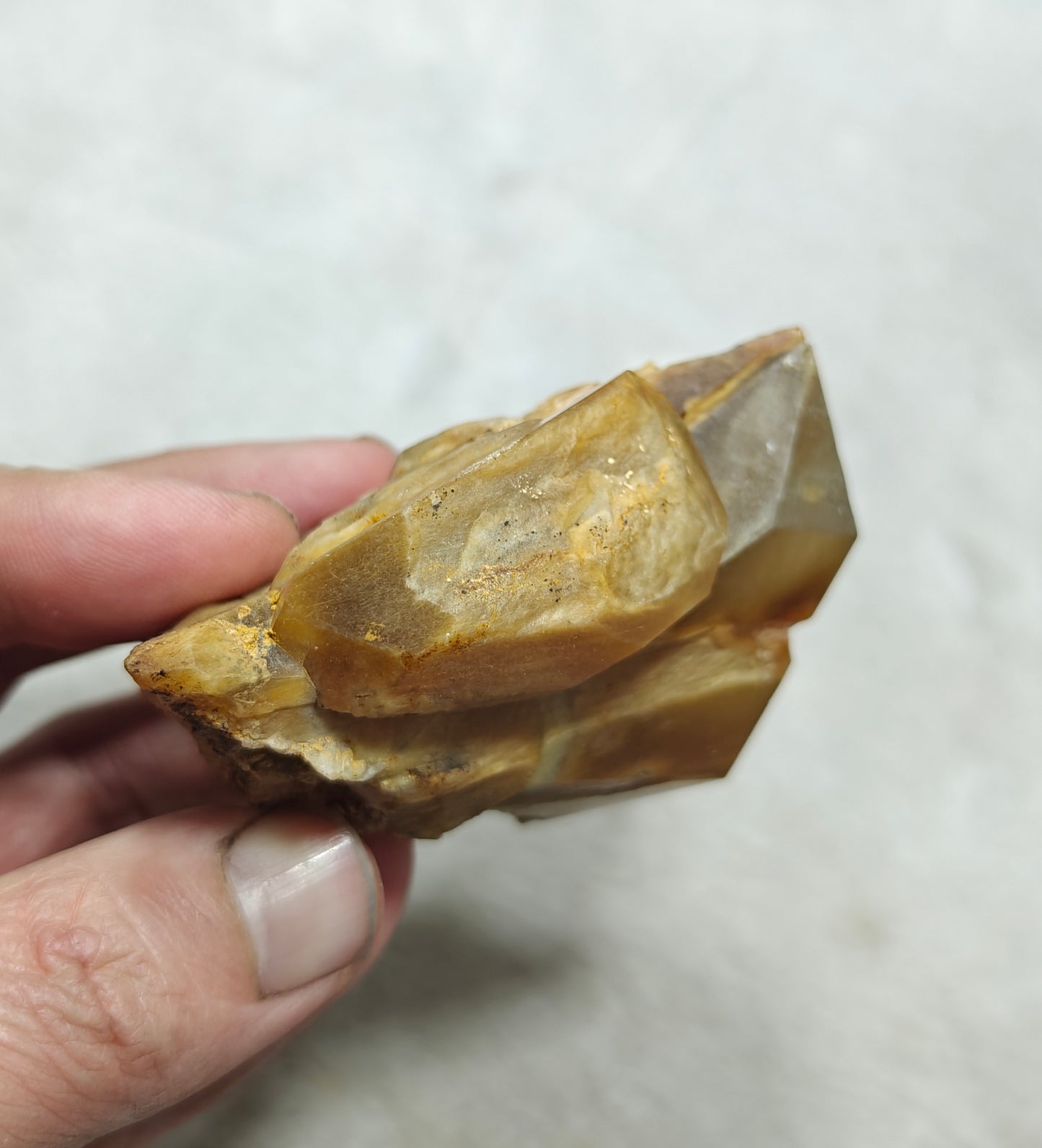 Astrophyllite included Quartz Crystals specimen 210 grams