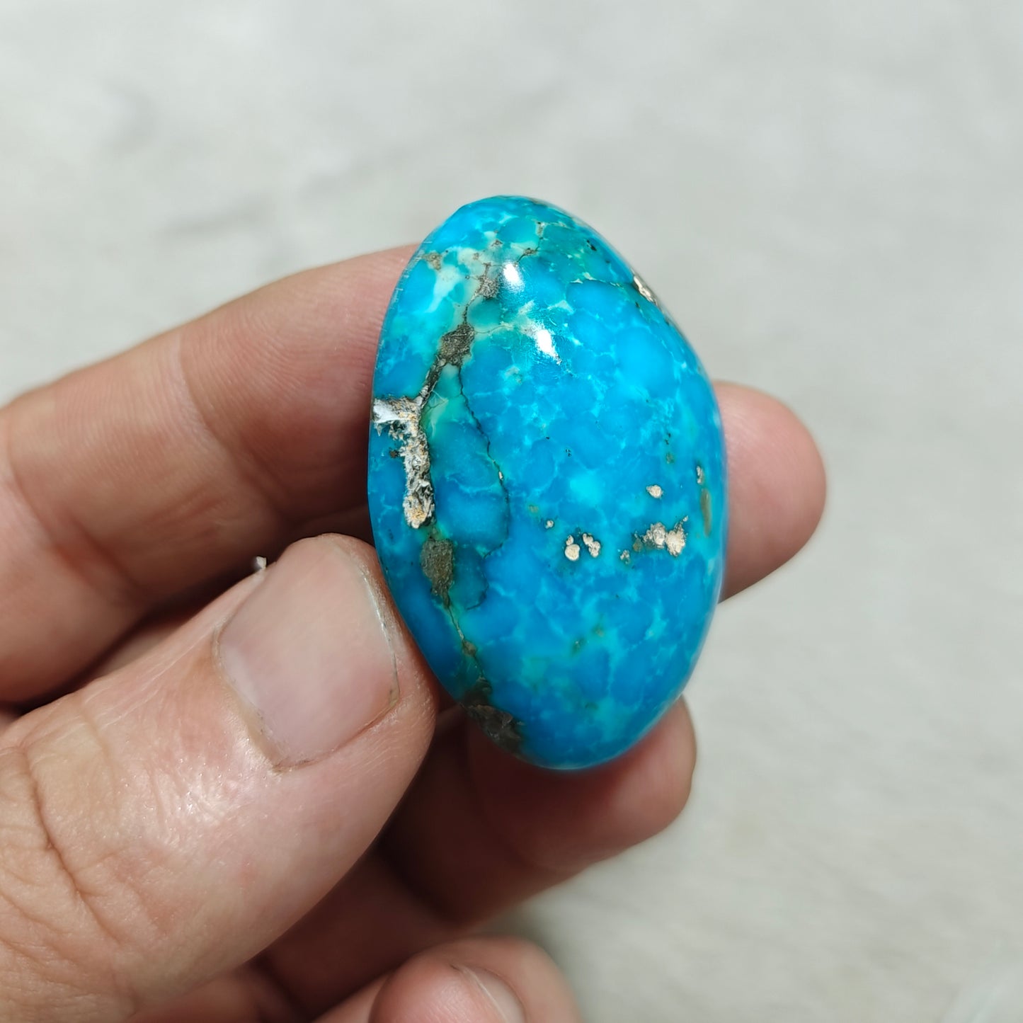 natural stabilized turquoise cabochon 26 grams
