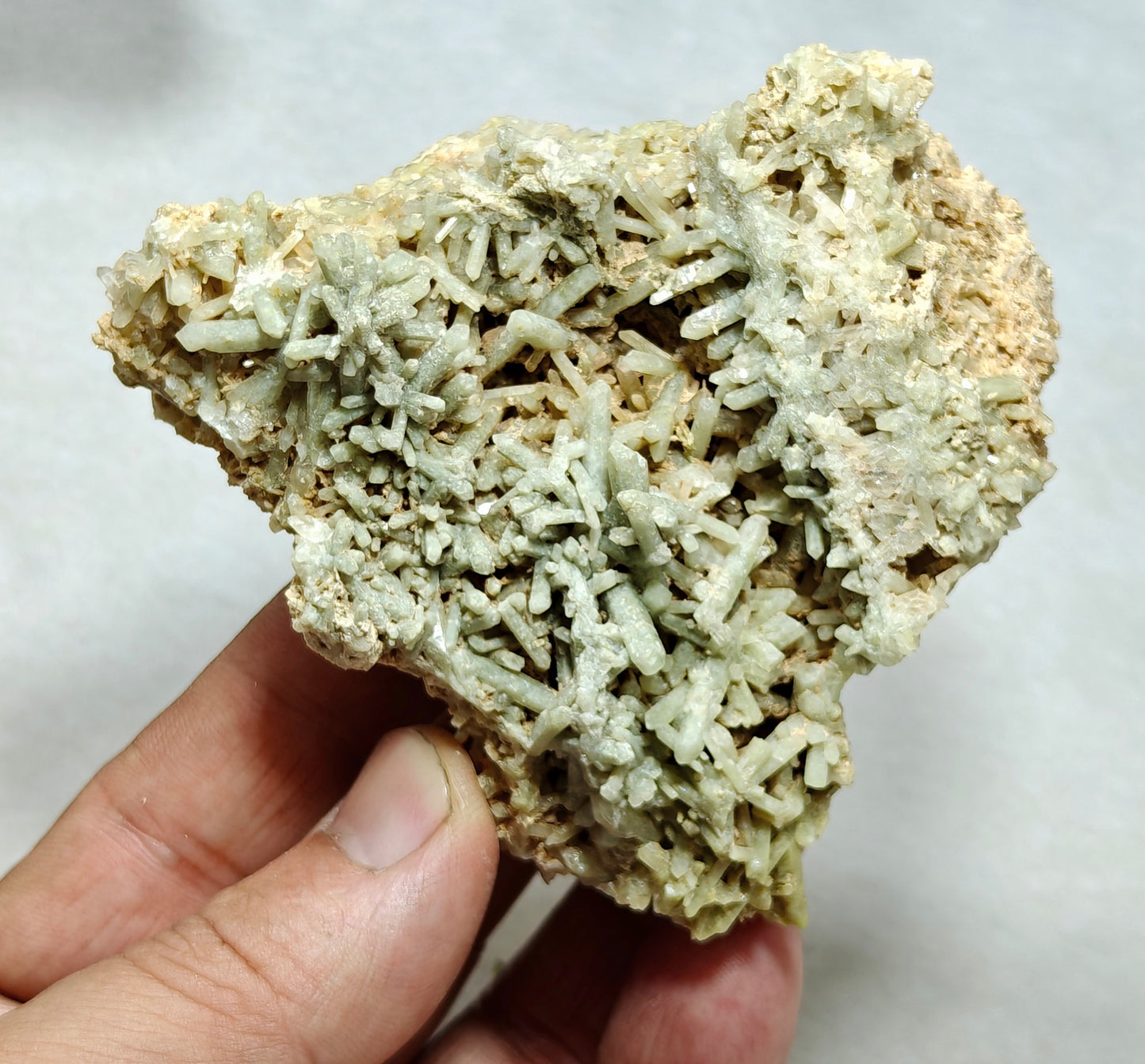 Chlorite Quartz crystals cluster 231 grams