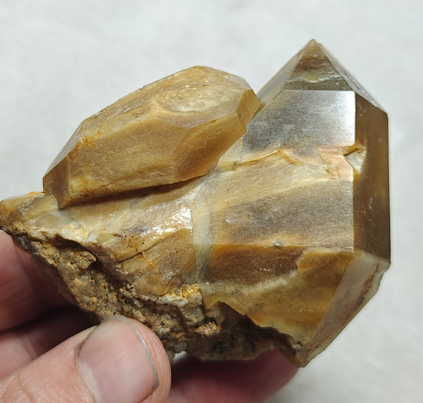 Astrophyllite included Quartz Crystals specimen 210 grams