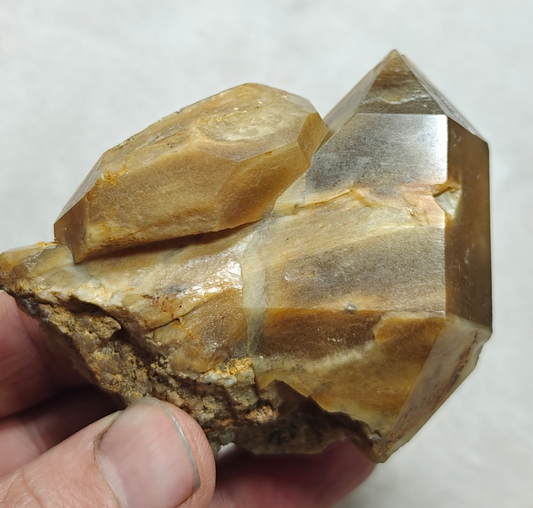 Astrophyllite included Quartz Crystals specimen 210 grams