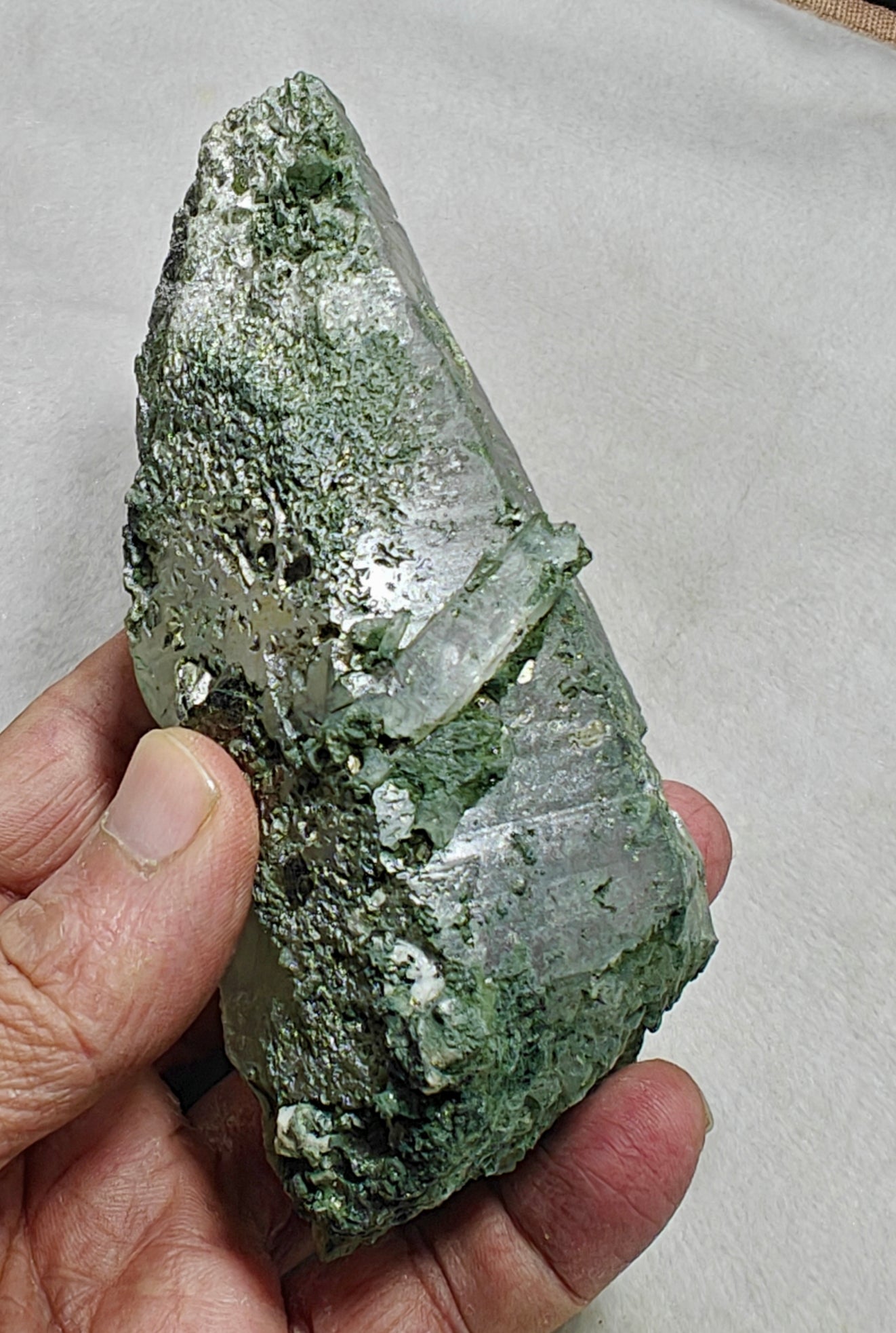 An Aesthetic Natural beautifully terminated Chlorite Quartz crystal 428 grams