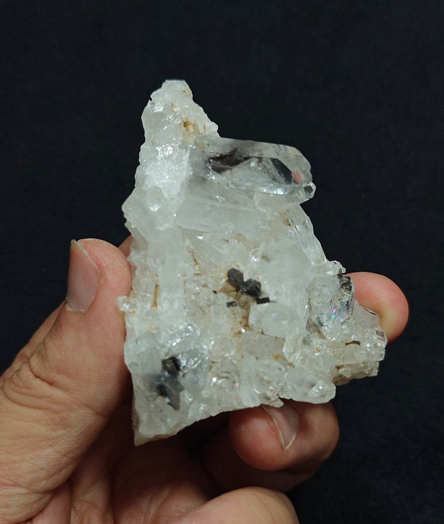 Terminated brookite Quartz Crystals specimen 62 grams