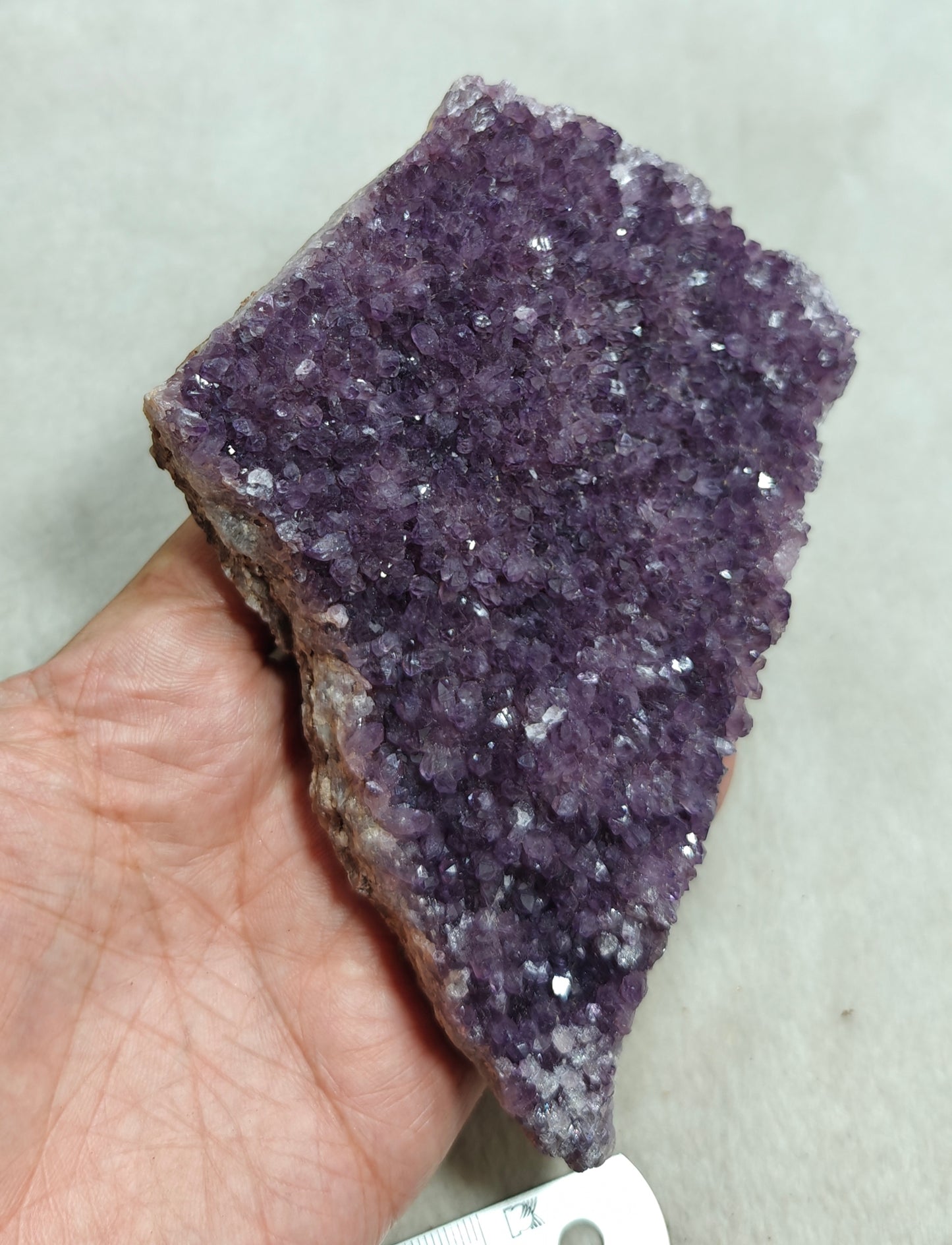 Natural Drusy Amethyst crystals Cluster plate 383 grams