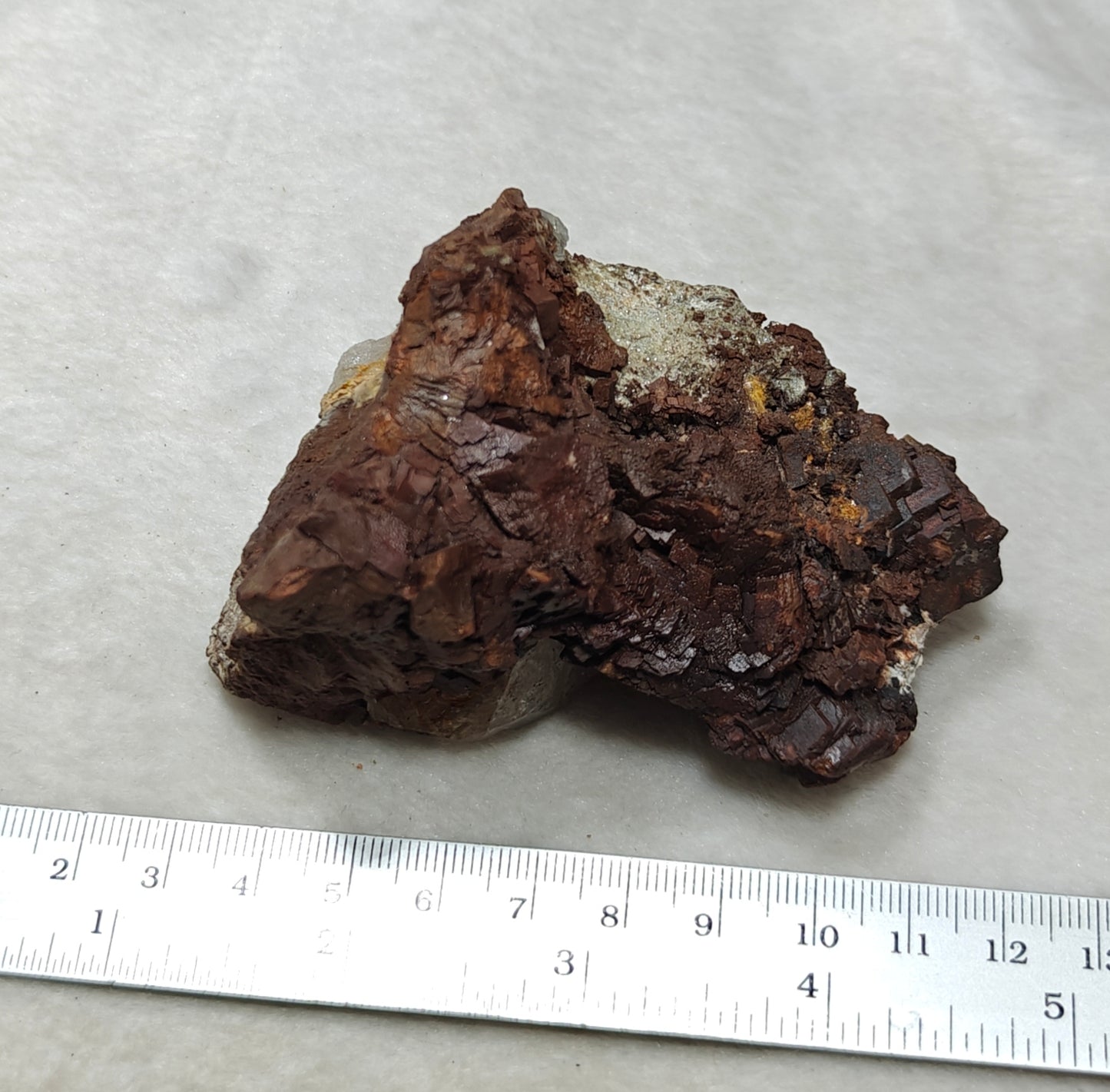 Natural siderite specimen on matrix with quartz 234 grams
