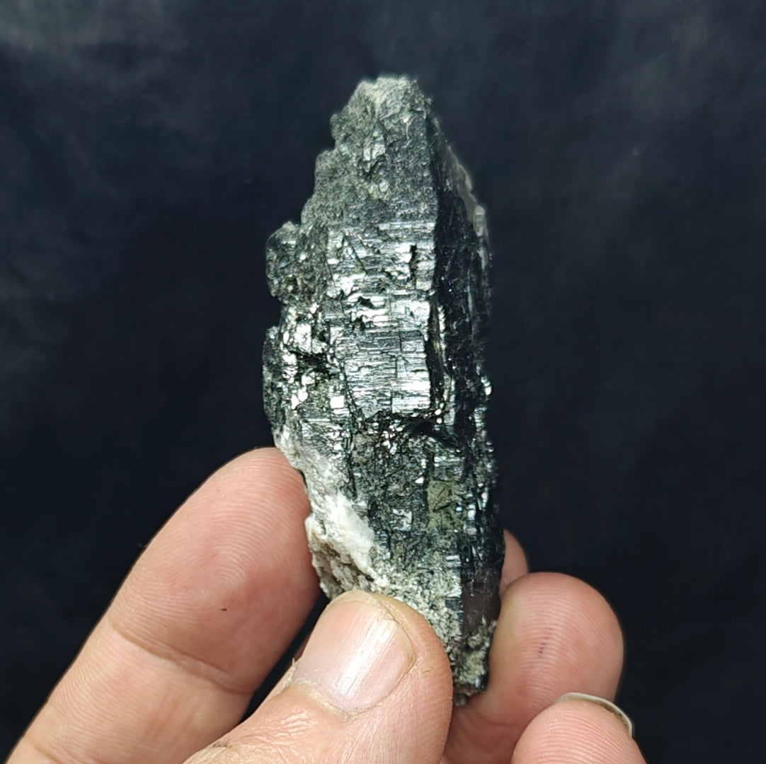Terminated Chlorite Rutile Etched Quartz crystal 49 grams