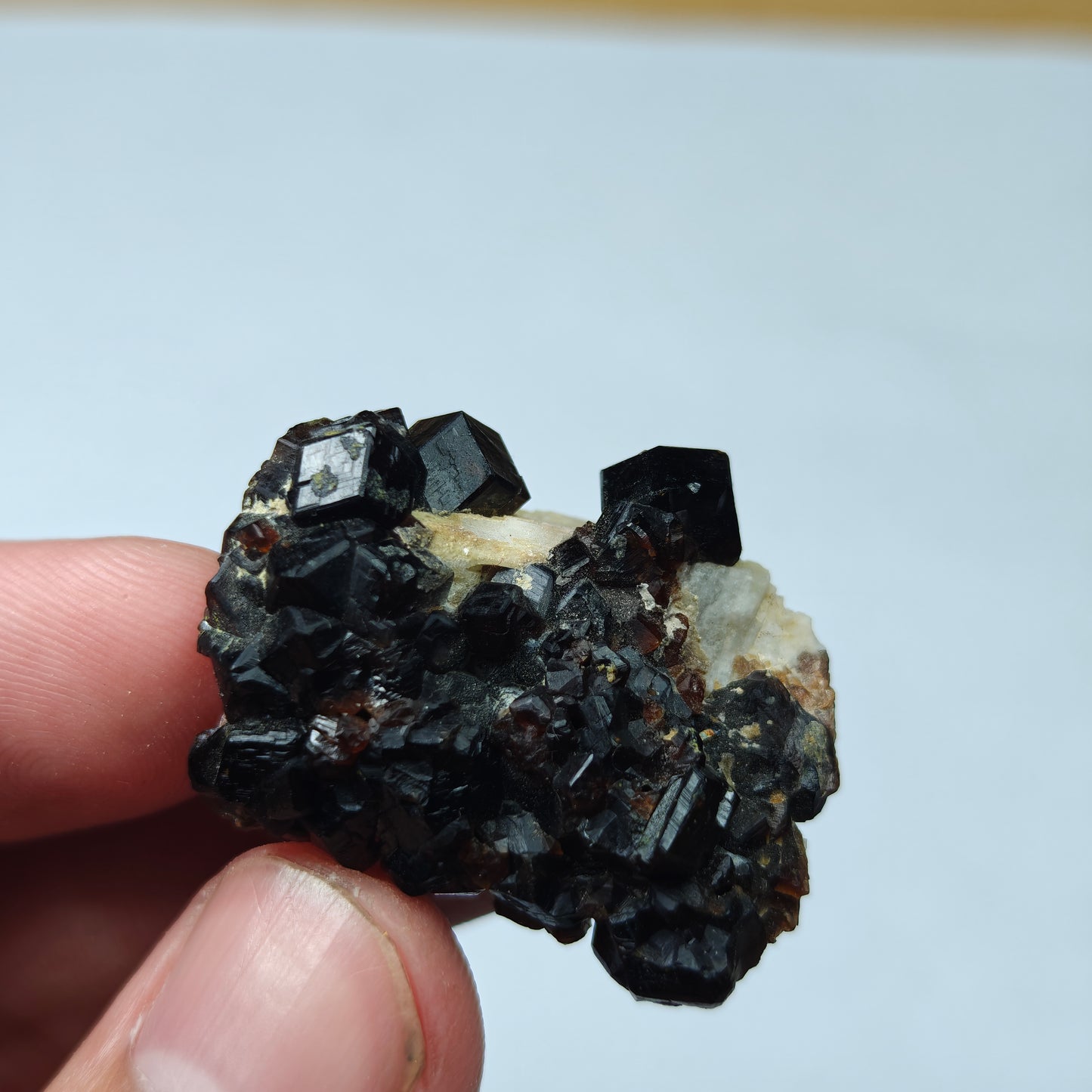 Natural thumbnail Andradite garnet cluster 16 grams