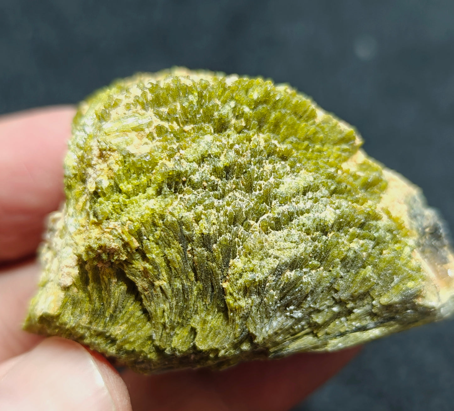 Natural lusterous Epidote cluster 96 grams