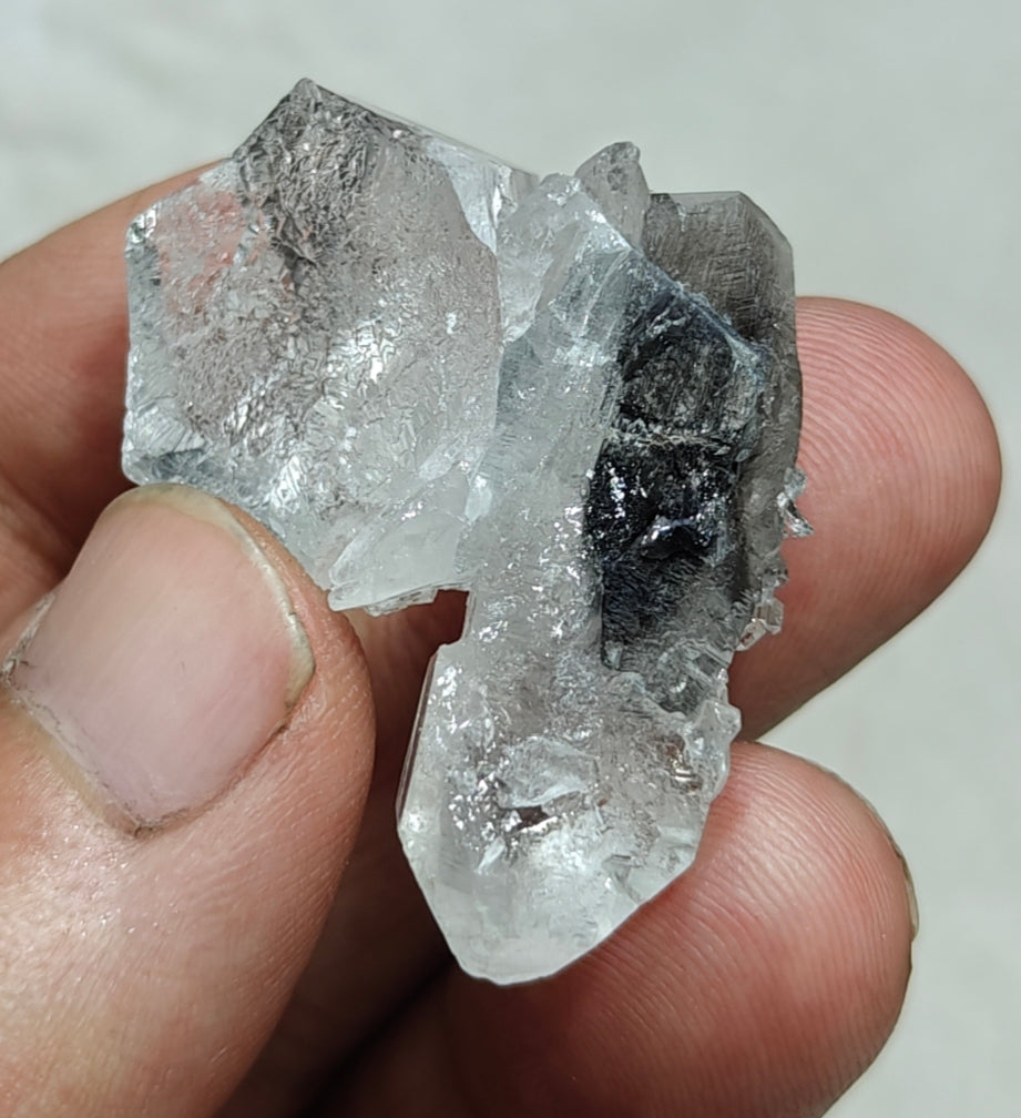 Single beautiful brookite included Quartz Crystals cluster 20 grams