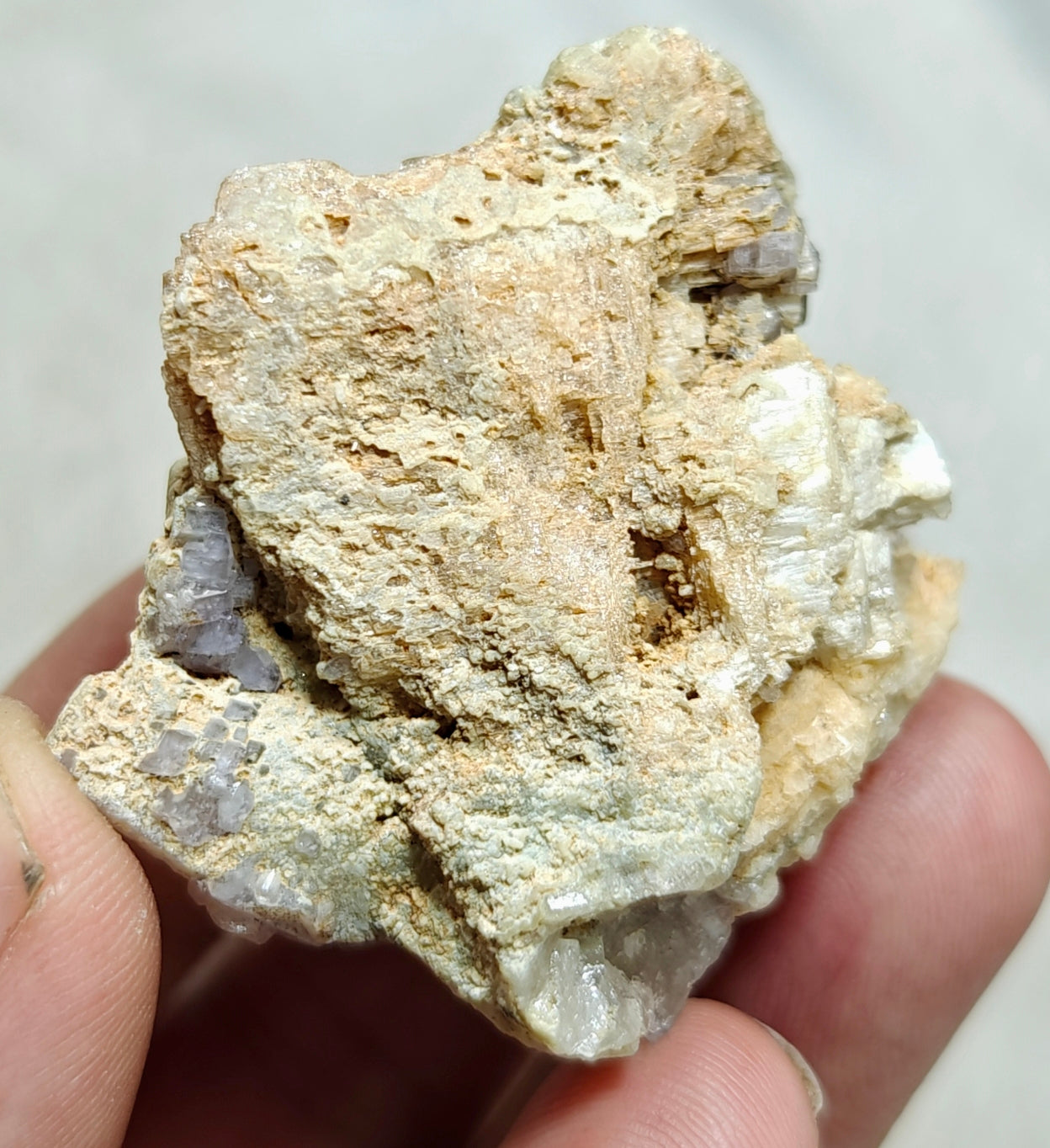 An amazing specimen of purple Apatite crystals on matrix 57 grams