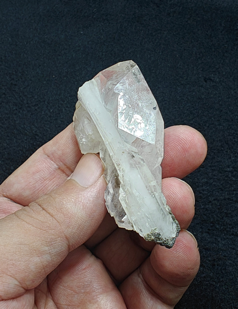 Natural Faden Quartz crystal specimen 48 grams