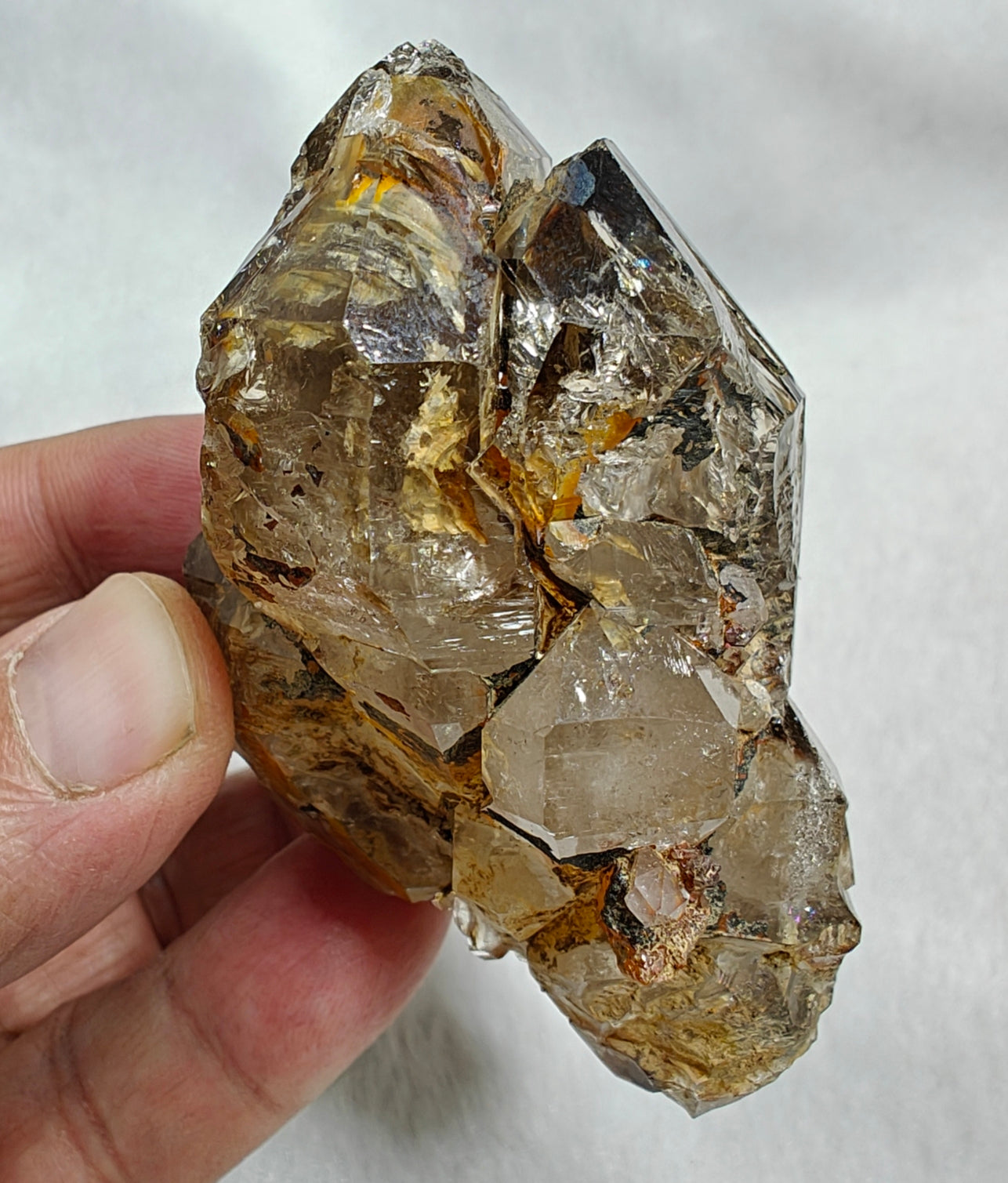 Natural skeletal quartz cluster 161 grams