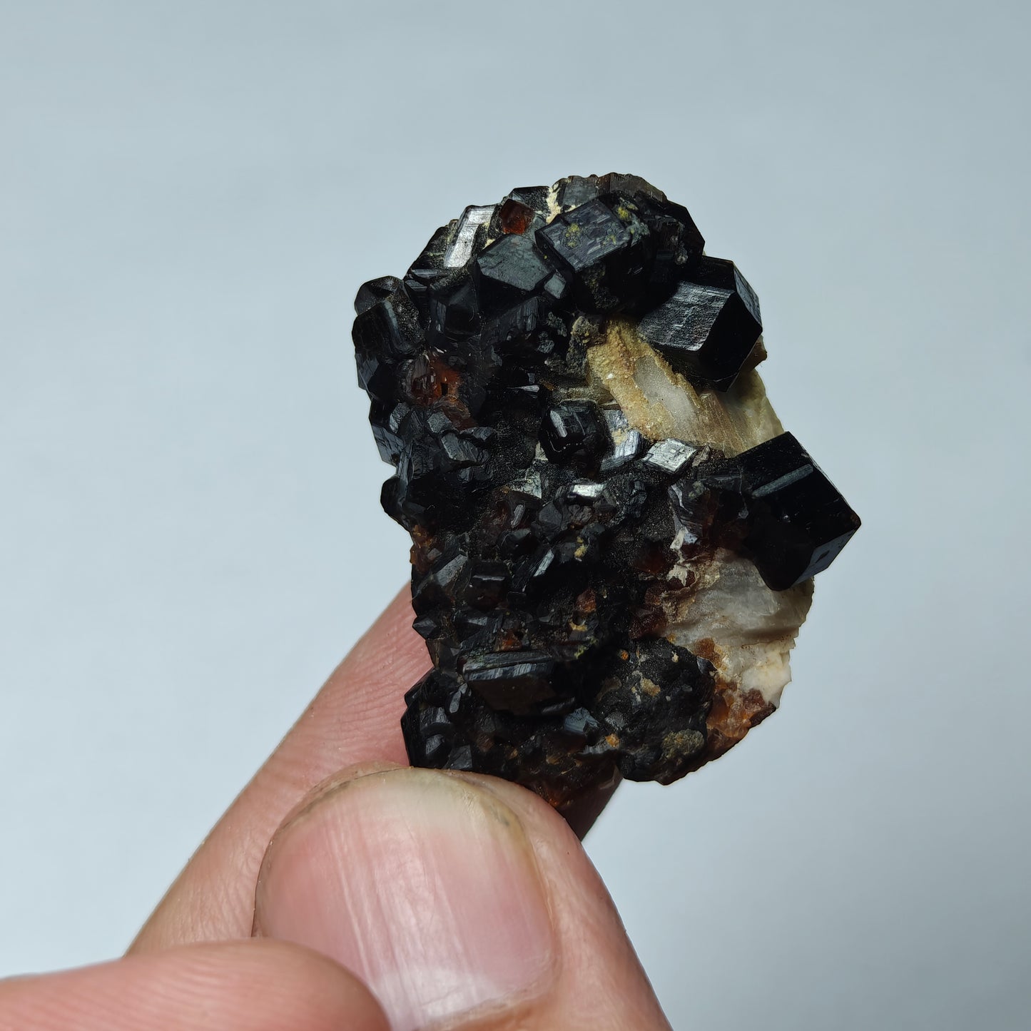 Natural thumbnail Andradite garnet cluster 16 grams