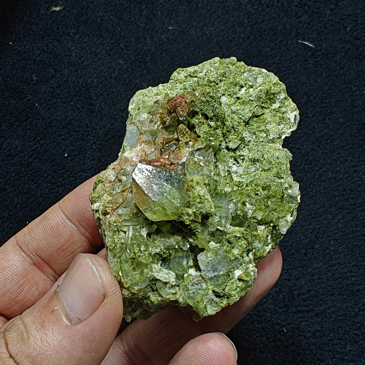 Epidote quartz 124 grams