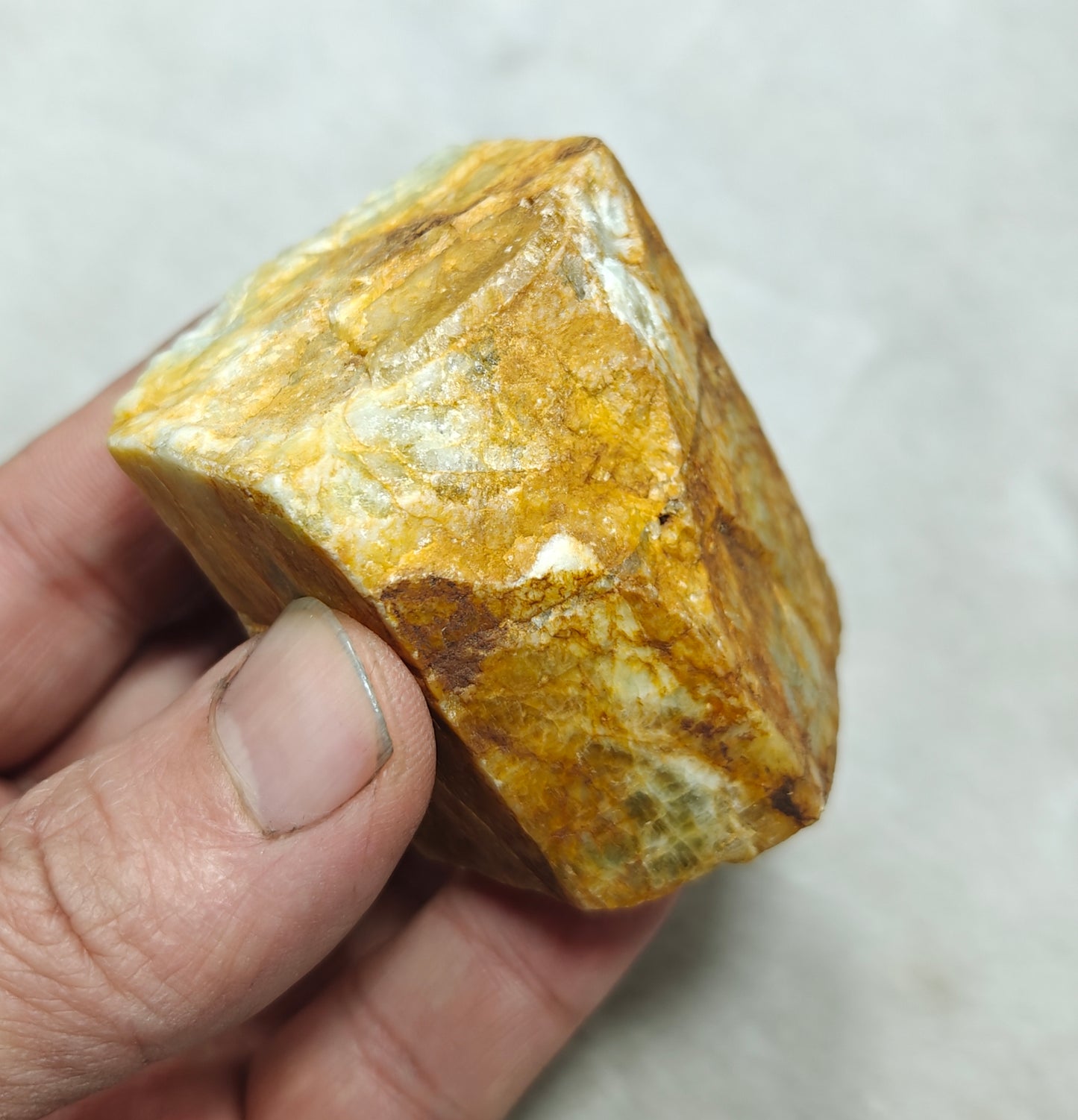 An Aesthetic large opaque Beryl Aquamarine Crystal 168 grams