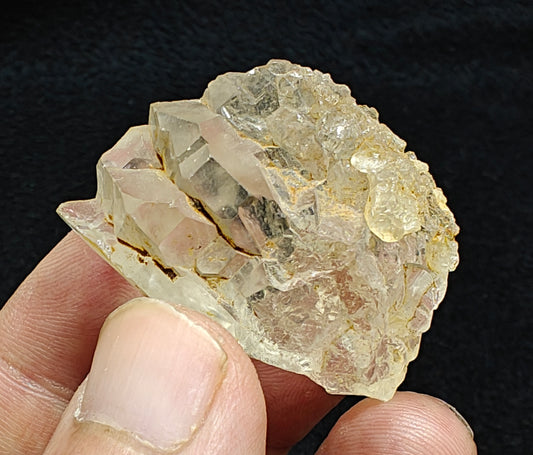 Natural terminated gwindel quartz crystal 29 grams