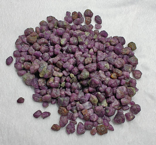 Natural ruby corundum crystals 350 grams