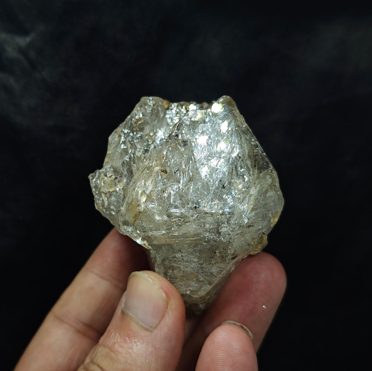 Natural Fenster Quartz Crystal with little clay inclusions 160 grams