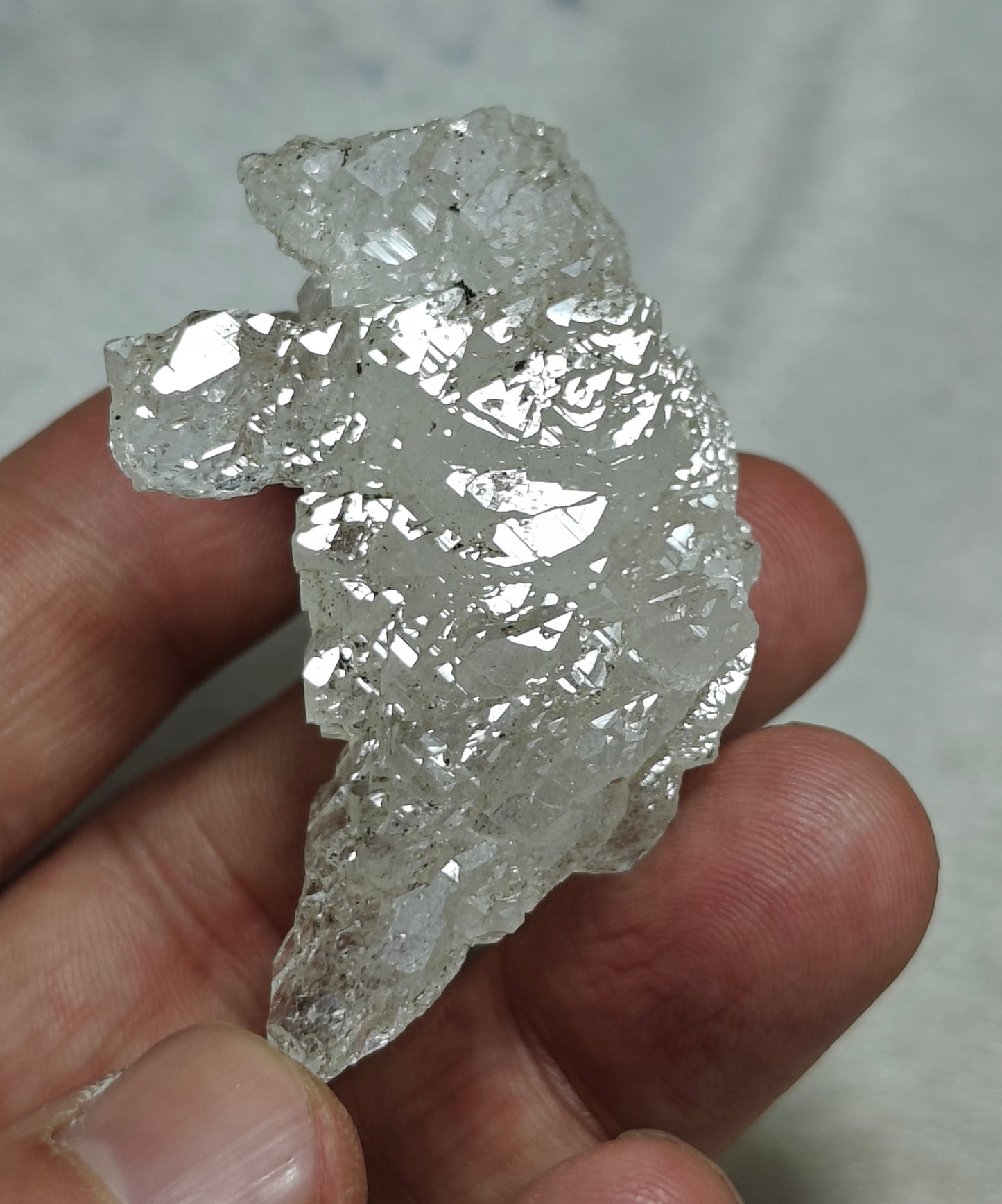 Natural etched quartz crystal floater 41 grams